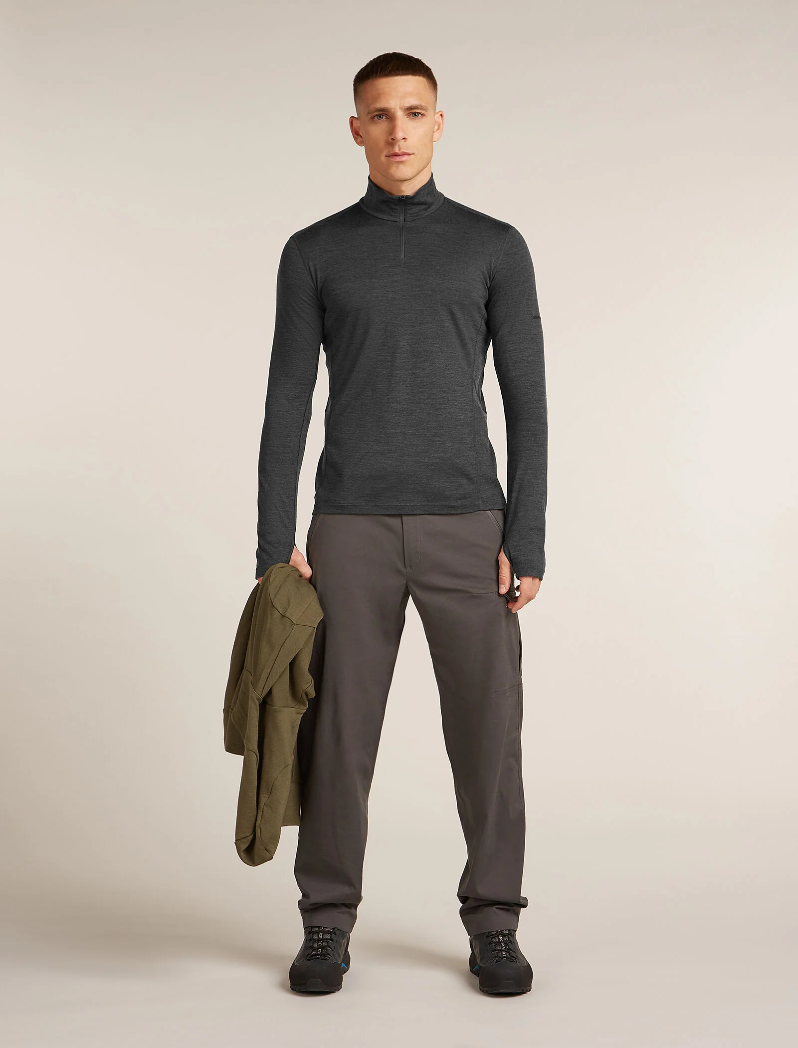 Men's 200 MerinoFine™ Ace Long Sleeve Half Zip Thermal Top - Image 4