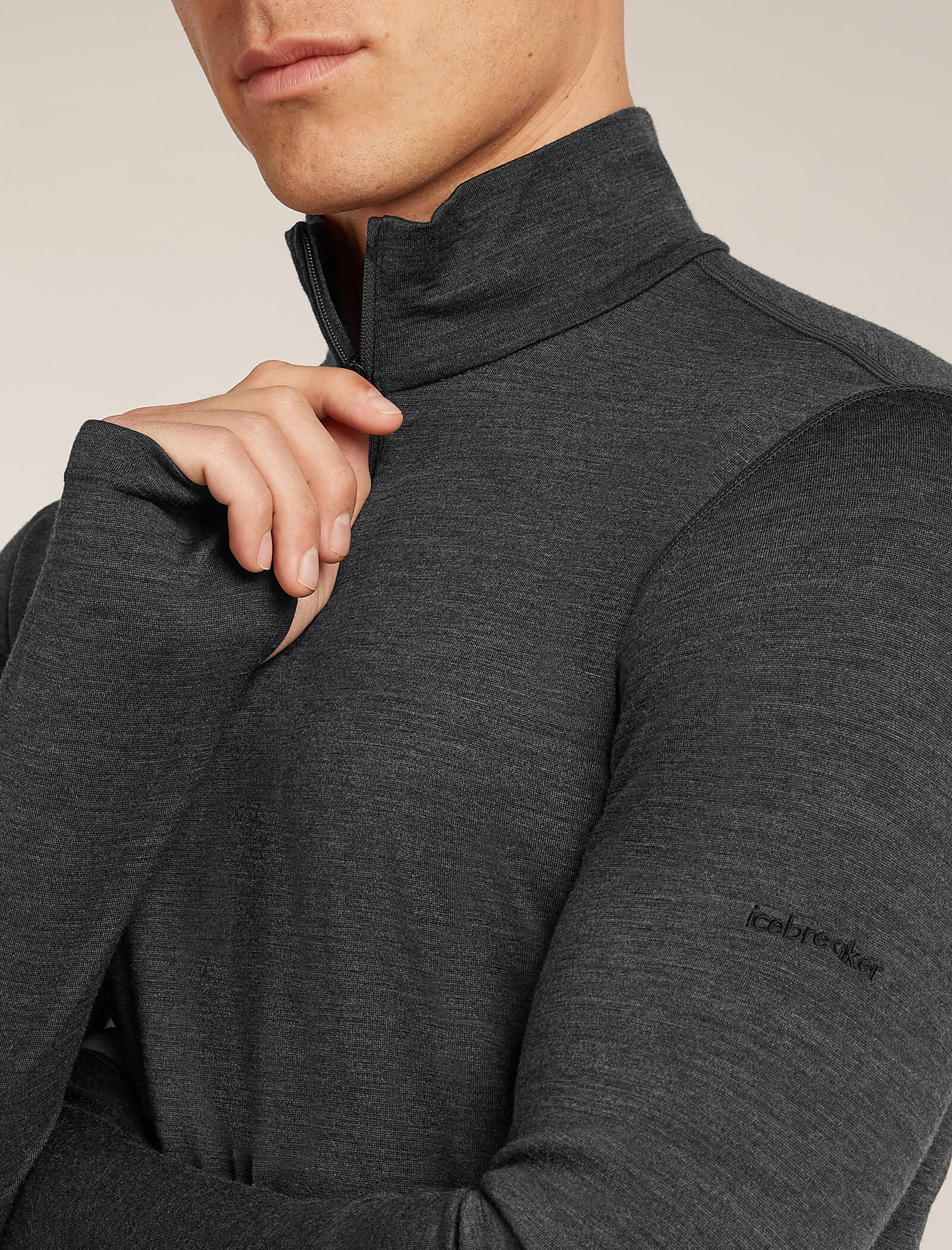 Men's 200 MerinoFine™ Ace Long Sleeve Half Zip Thermal Top - Image 6