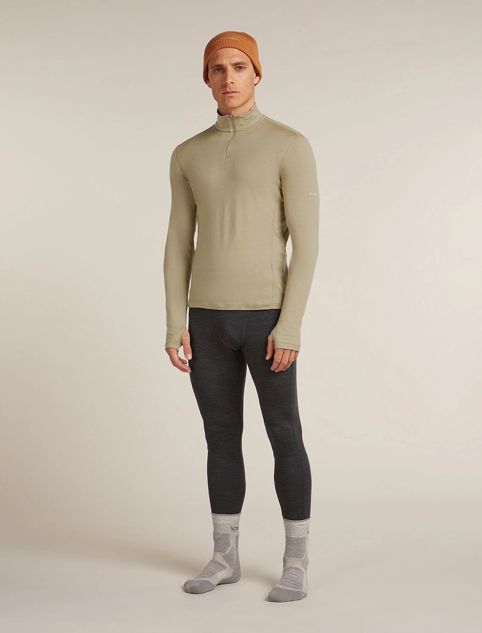 Men's 200 MerinoFine™ Ace Long Sleeve Half Zip Thermal Top - Image 7