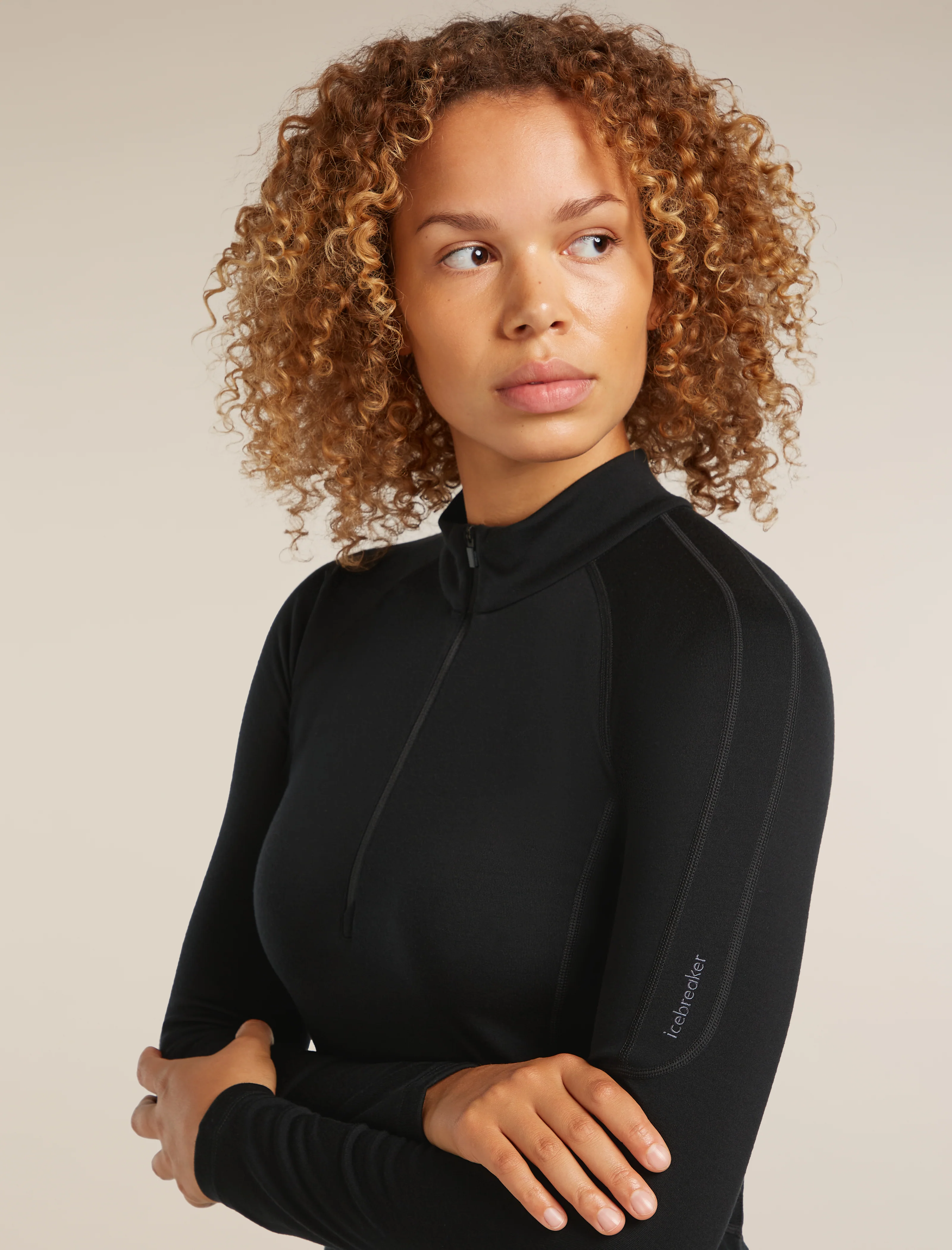 Women's 300 MerinoFine™ Polar Long Sleeve Half Zip Thermal Top - Image 4