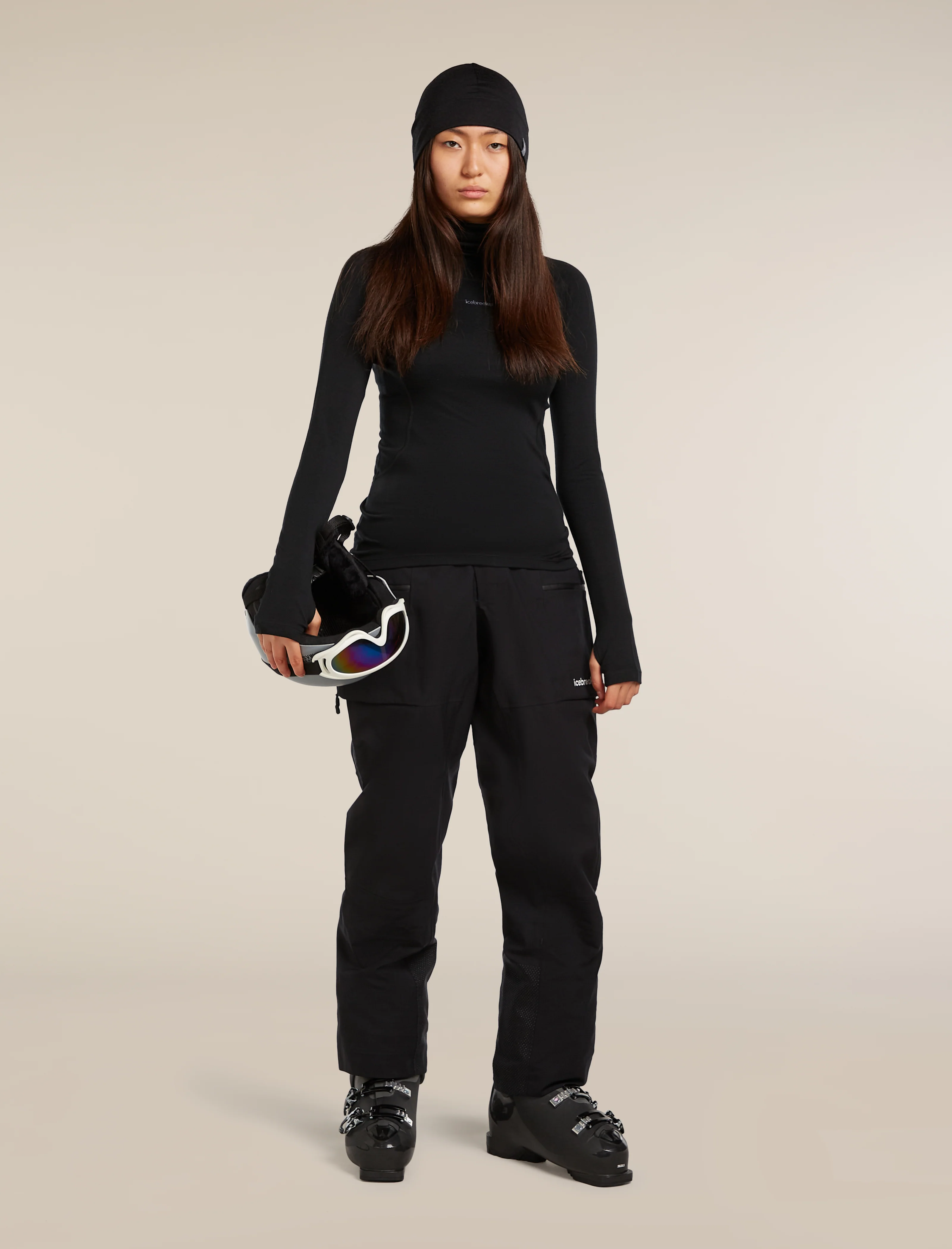 Women's 300 MerinoFine™ Polar Long Sleeve Roll Neck Thermal Top - Image 4