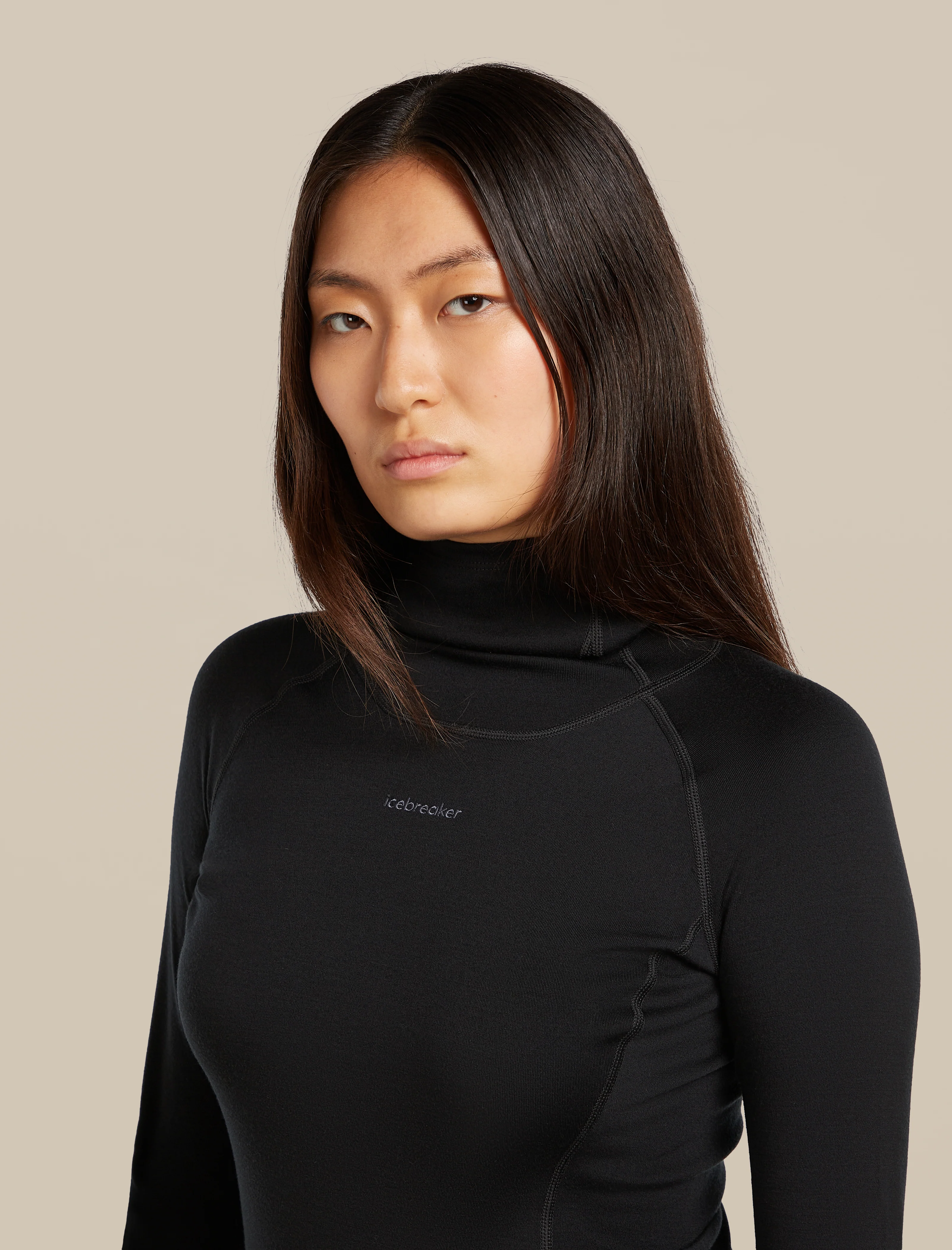 Women's 300 MerinoFine™ Polar Long Sleeve Roll Neck Thermal Top - Image 6