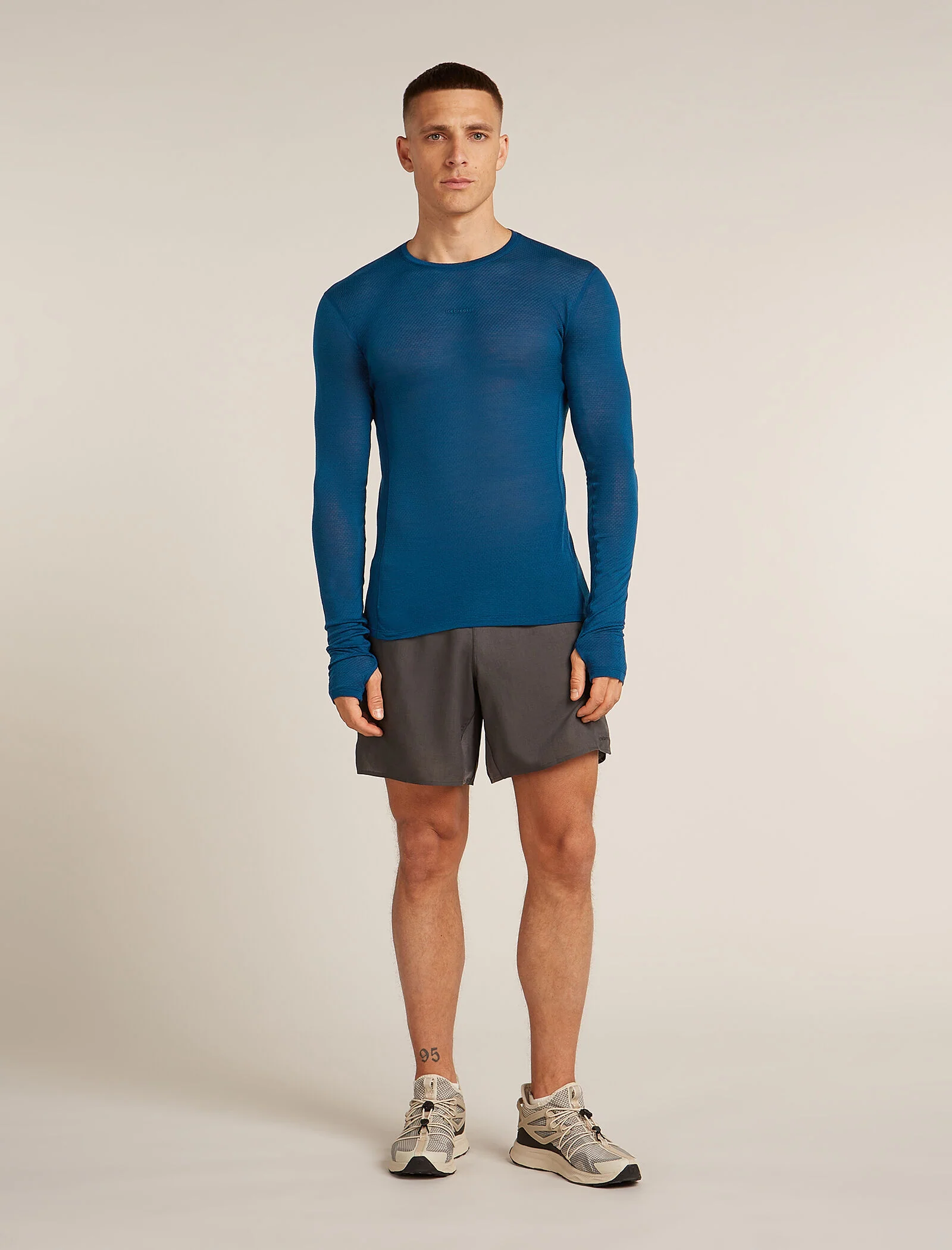 Merino Blend 75 Cool-Lite™ Featherlight™ Long Sleeve Crewe Thermal Top - Image 3