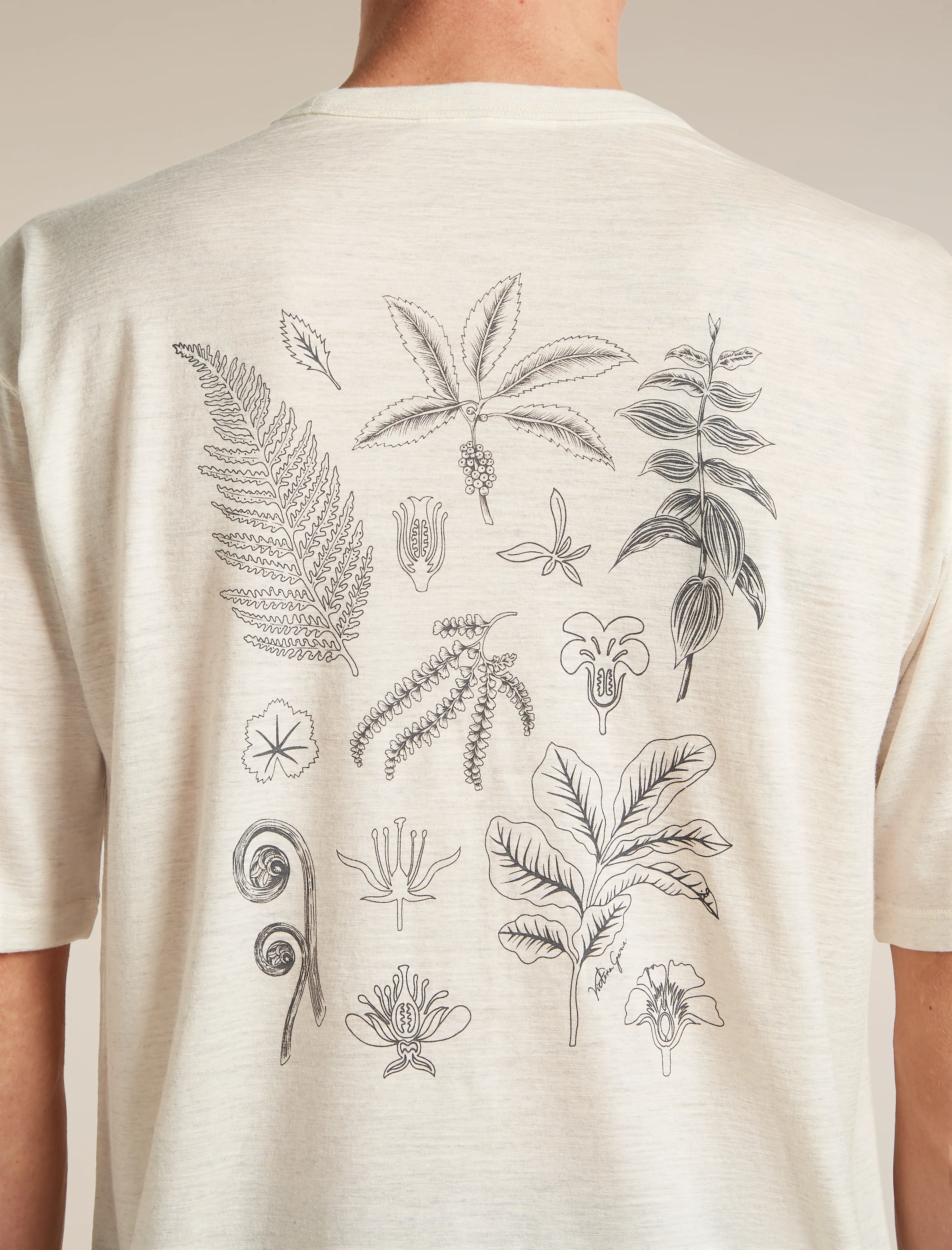 Men's Merino 150 Tech Lite Short Sleeve Relaxed Tee Fern Study - Image 6