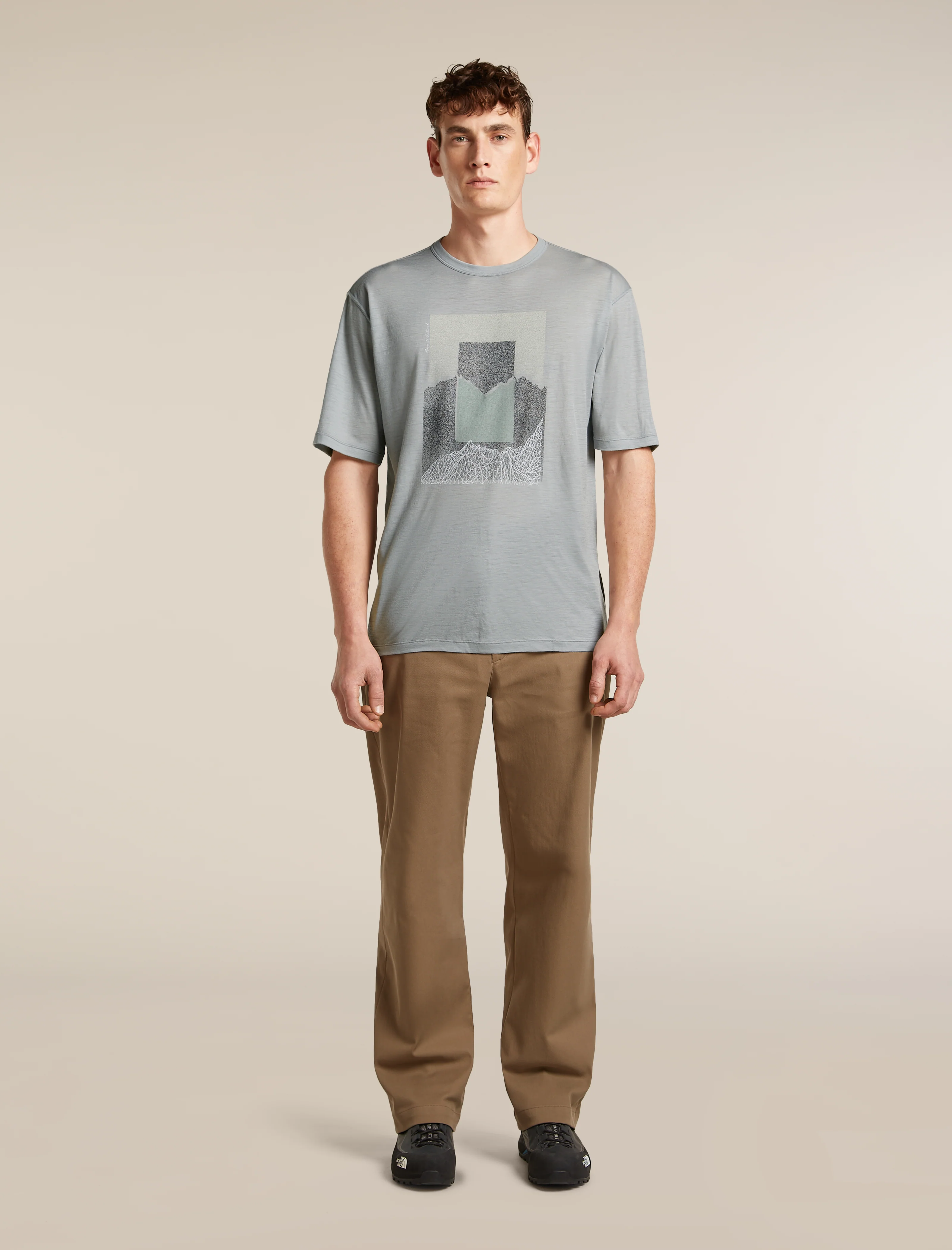 Men's Merino 150 Tech Lite Short Sleeve Relaxed Tee Mountain Shift - Image 3