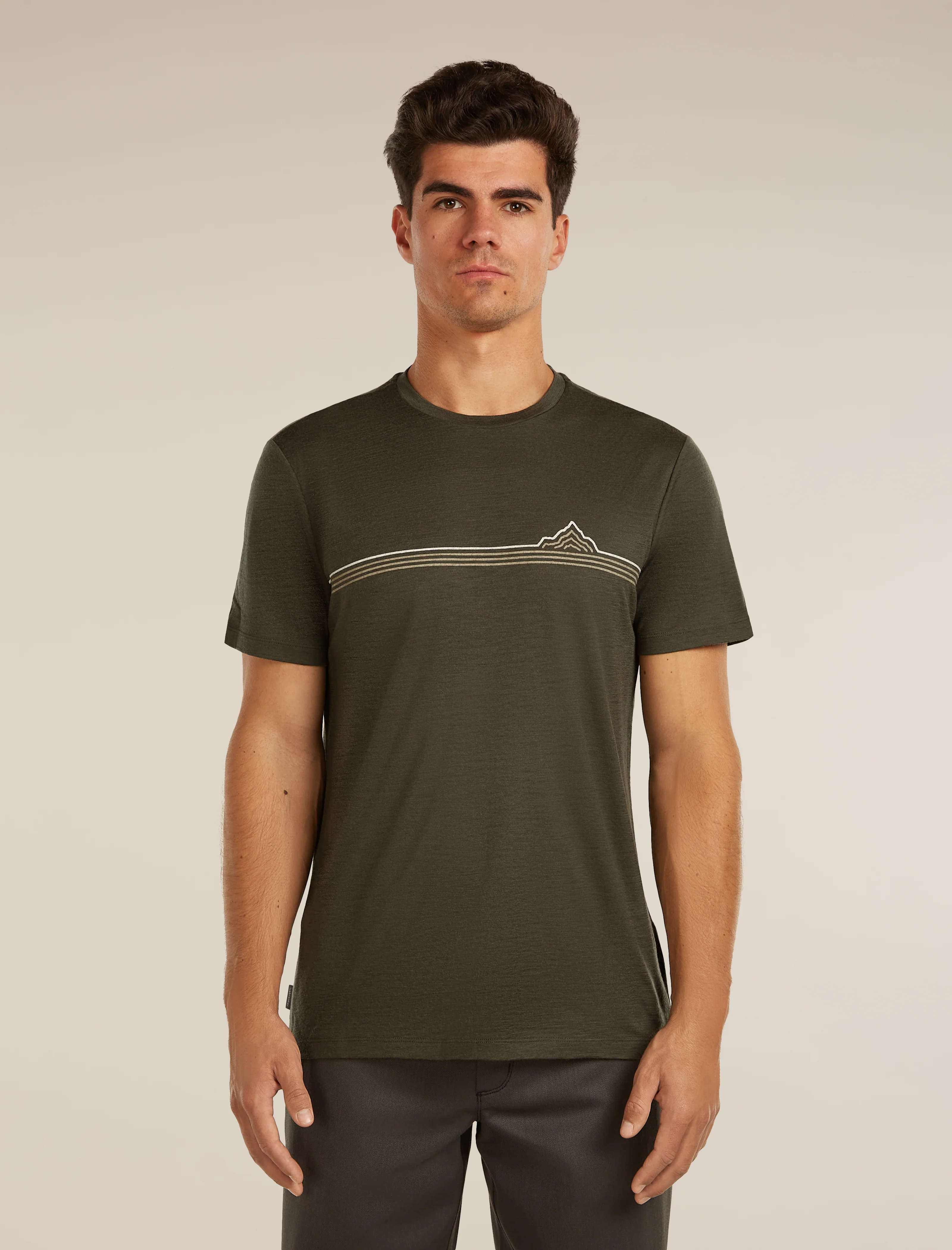 Men's Merino 150 Tech Lite Short Sleeve Tee Range Stripes