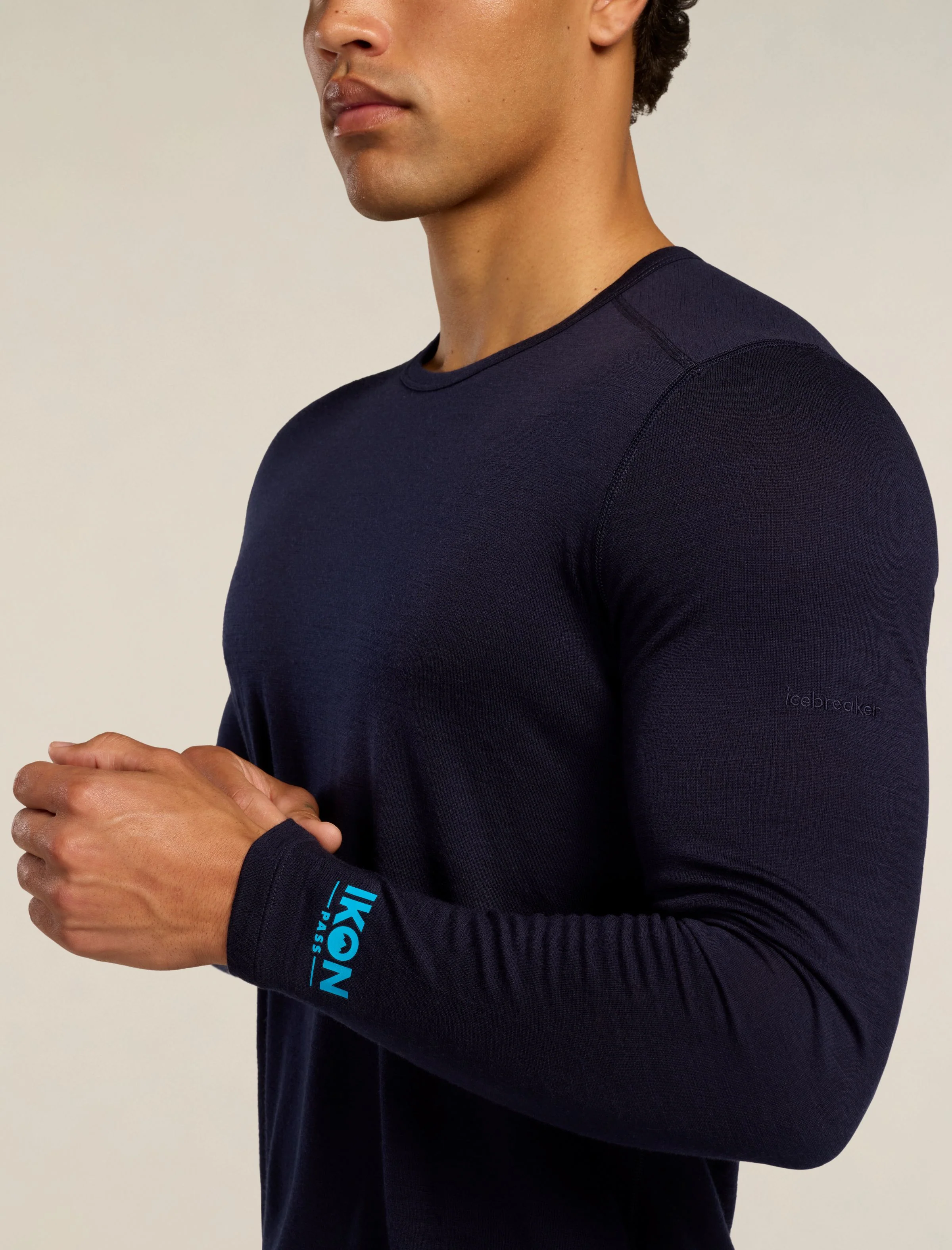 Men's Merino 200 Oasis Long Sleeve Crewe Ikon Pass - Image 4