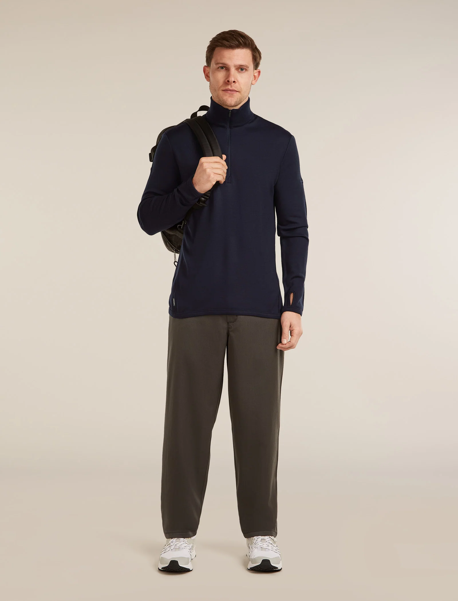Men's Merino 300 Original Long Sleeve Half Zip Top - Image 4