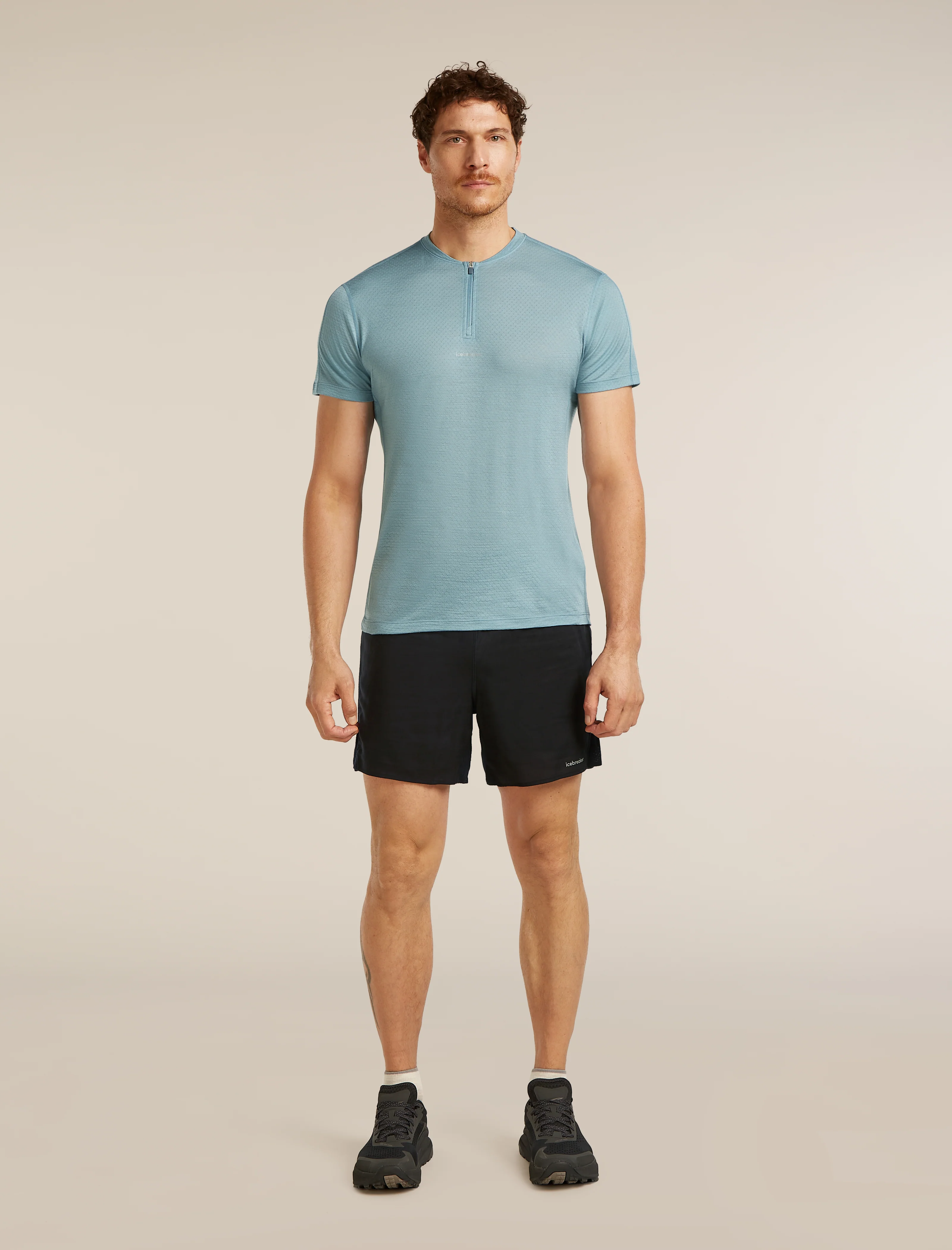 Men's Merino Blend 125 Cool-Lite™ Speed Short Sleeve Quarter Zip - Image 3