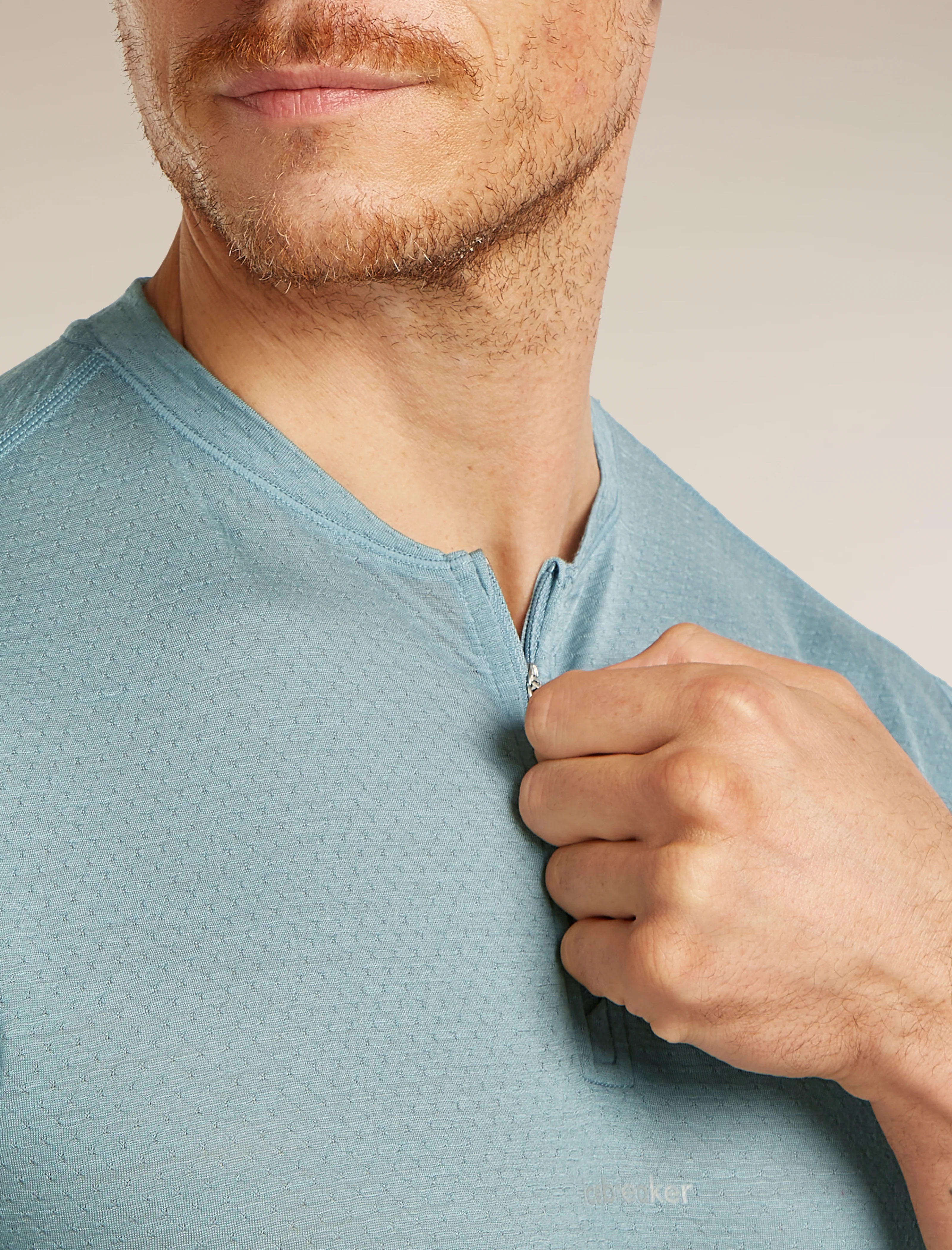 Men's Merino Blend 125 Cool-Lite™ Speed Short Sleeve Quarter Zip - Image 6