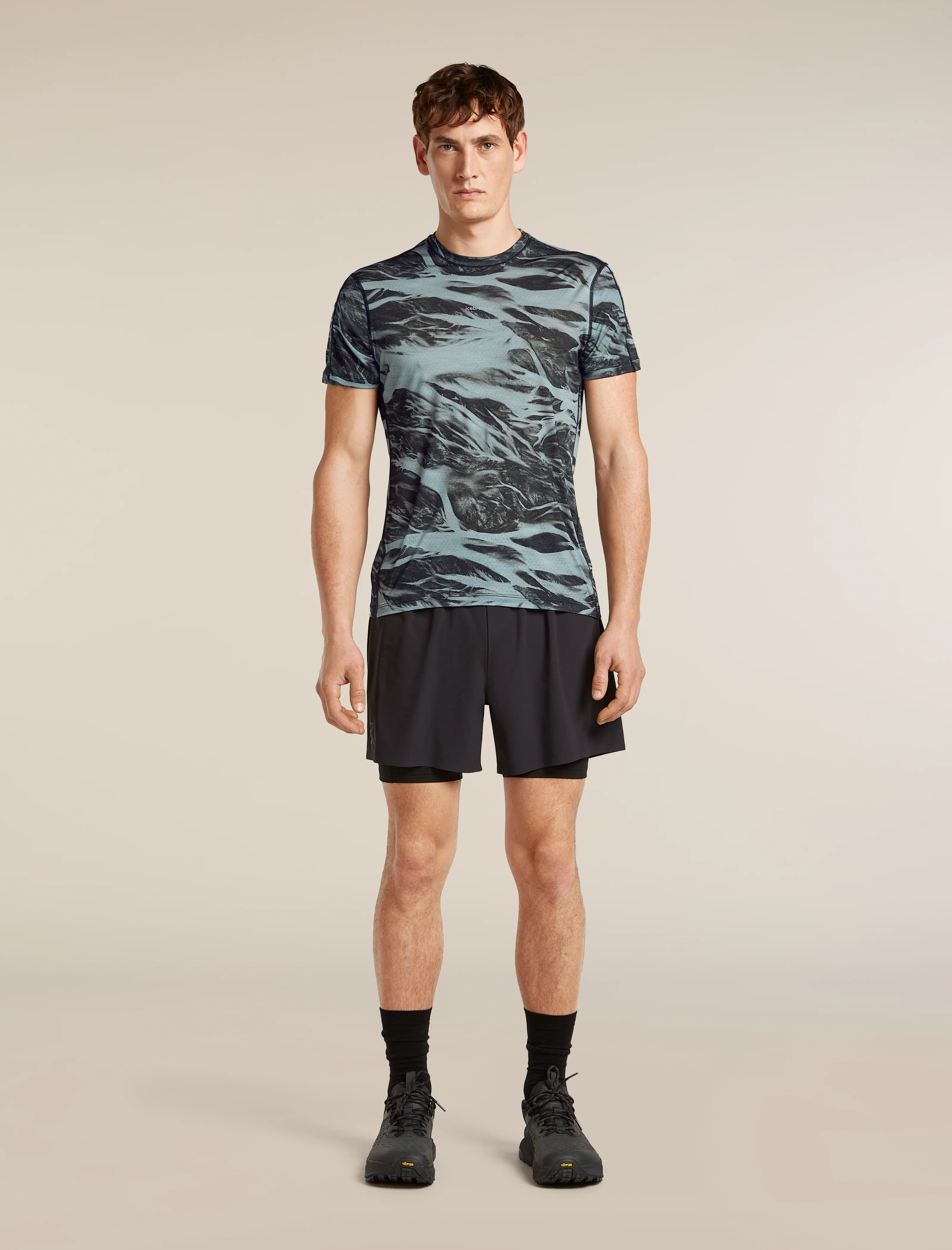 Men's Merino Blend 125 Cool-Lite™ Speed Short Sleeve Tee Motion AOP - Image 9
