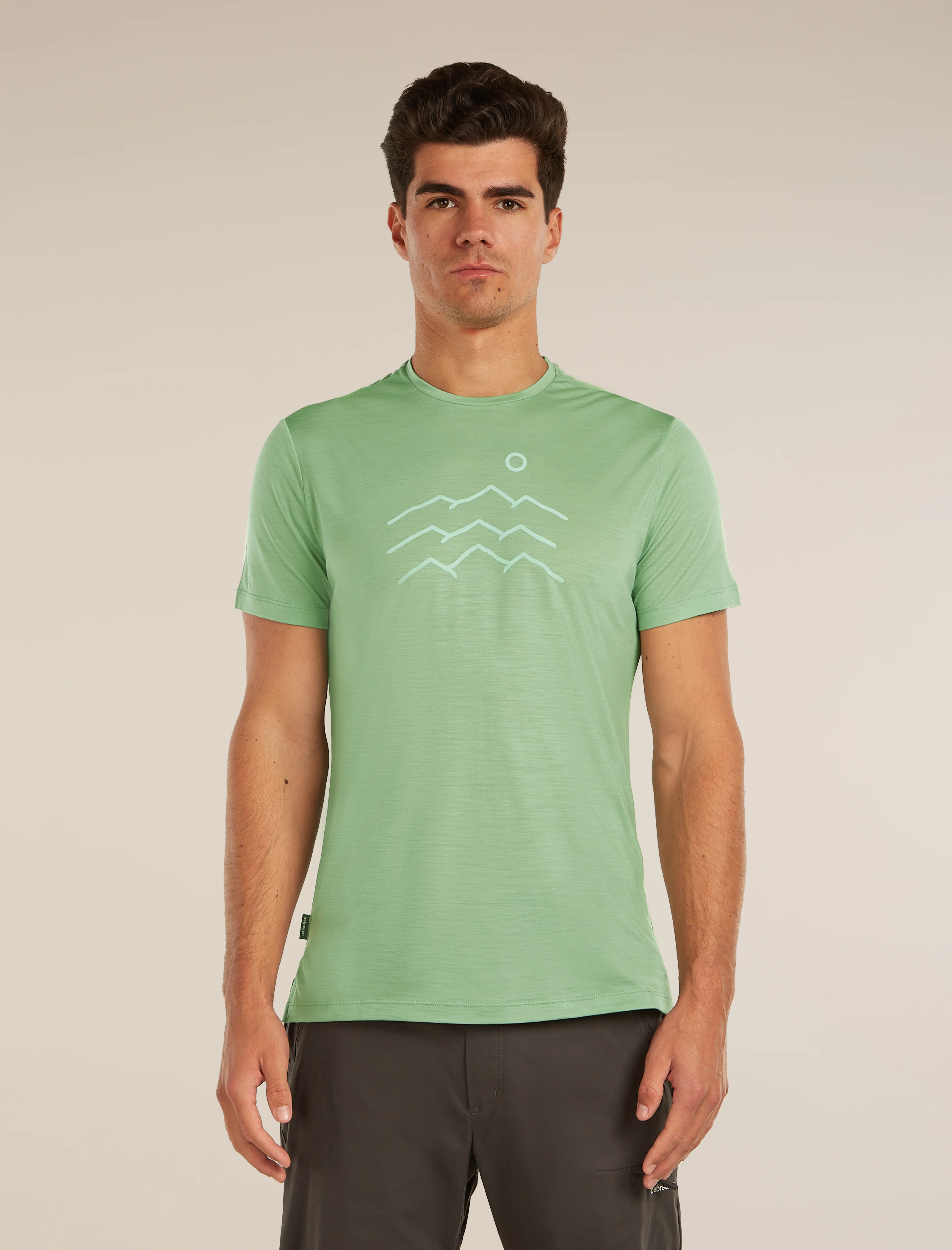 Men's Merino Blend 125 Cool-Lite™ Sphere Short Sleeve Tee Across the Peaks