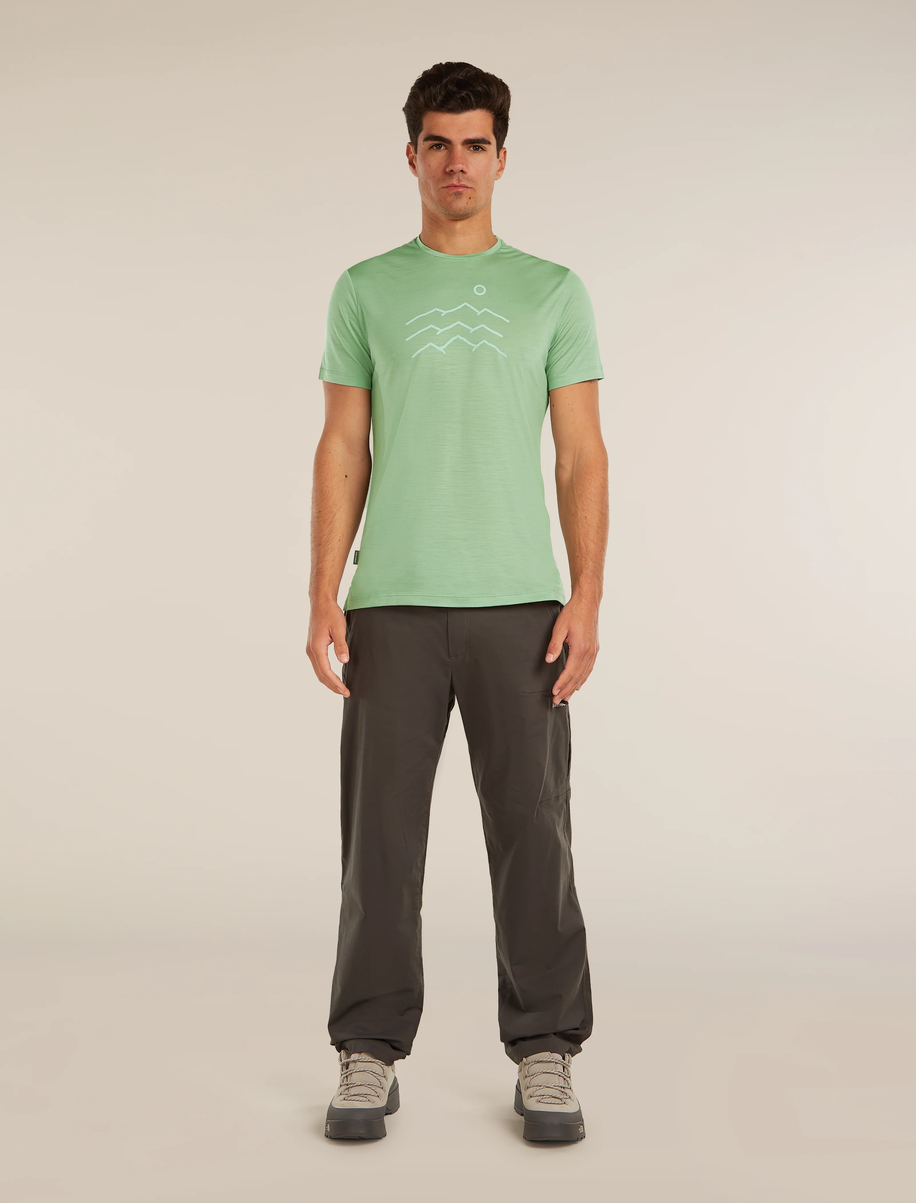 Men's Merino Blend 125 Cool-Lite™ Sphere Short Sleeve Tee Across the Peaks - Image 3