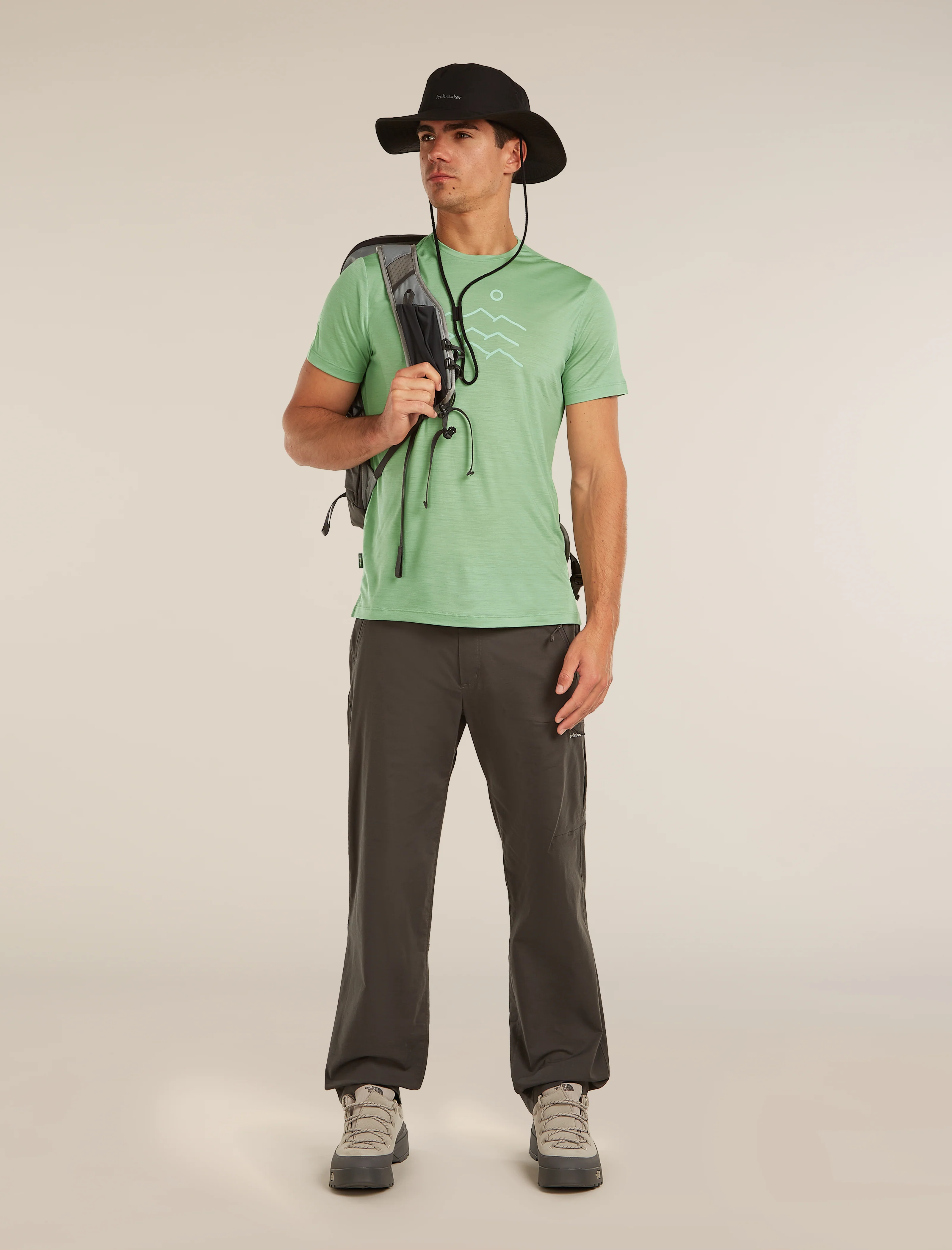Men's Merino Blend 125 Cool-Lite™ Sphere Short Sleeve Tee Across the Peaks - Image 4