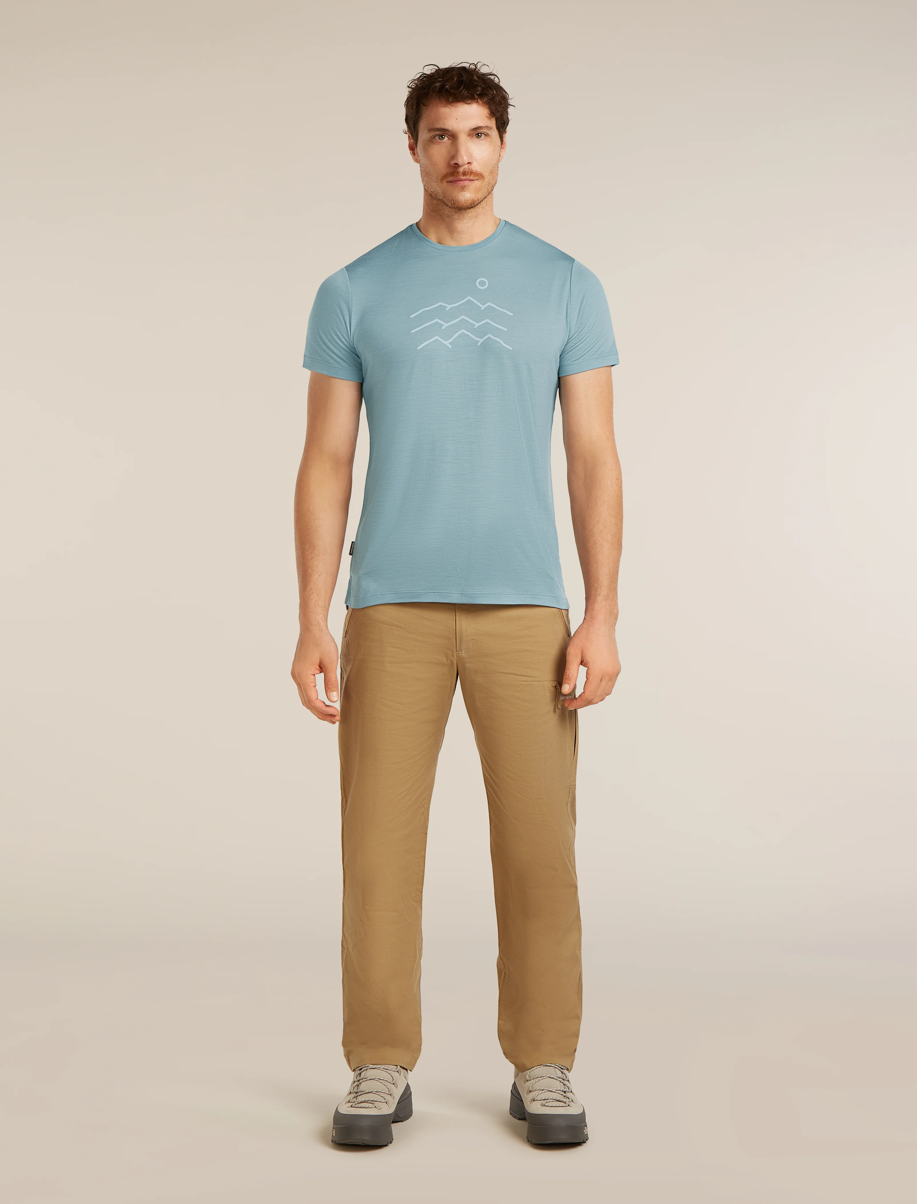 Men's Merino Blend 125 Cool-Lite™ Sphere Short Sleeve Tee Across The Peaks - Image 3