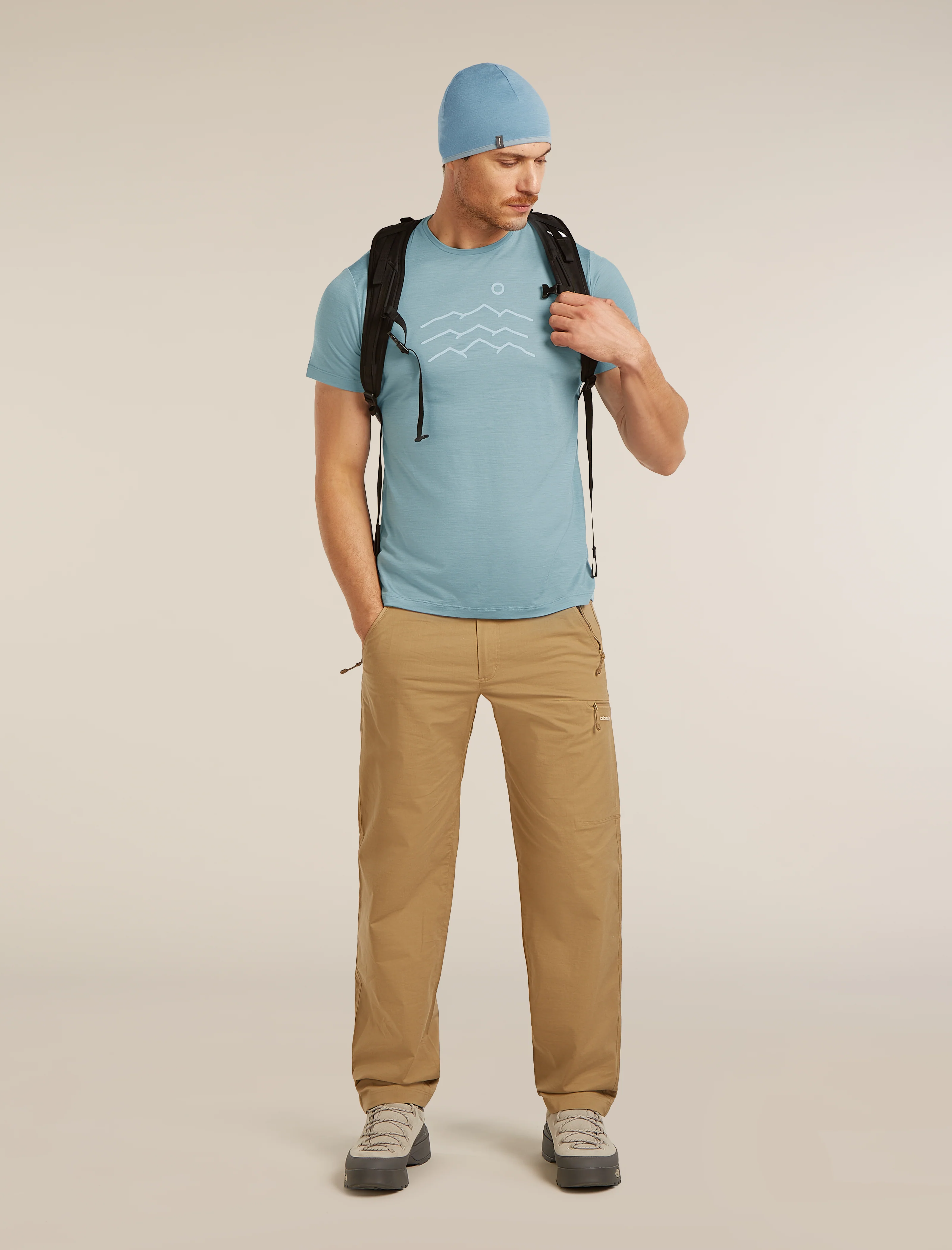 Men's Merino Blend 125 Cool-Lite™ Sphere Short Sleeve Tee Across The Peaks - Image 4