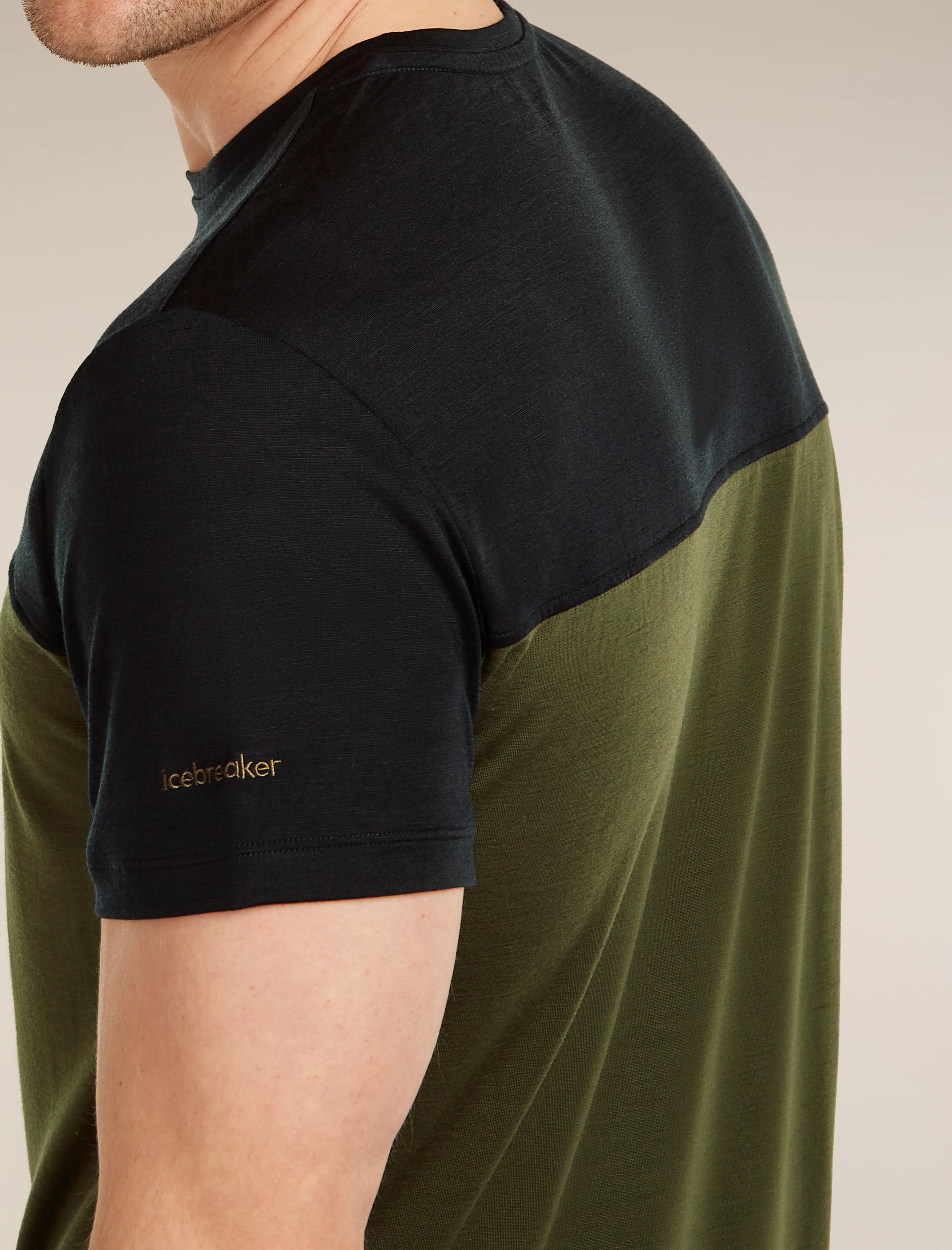 Men's Merino Blend 125 Cool-Lite™ Sphere Short Sleeve Tee Colour Block - Image 7