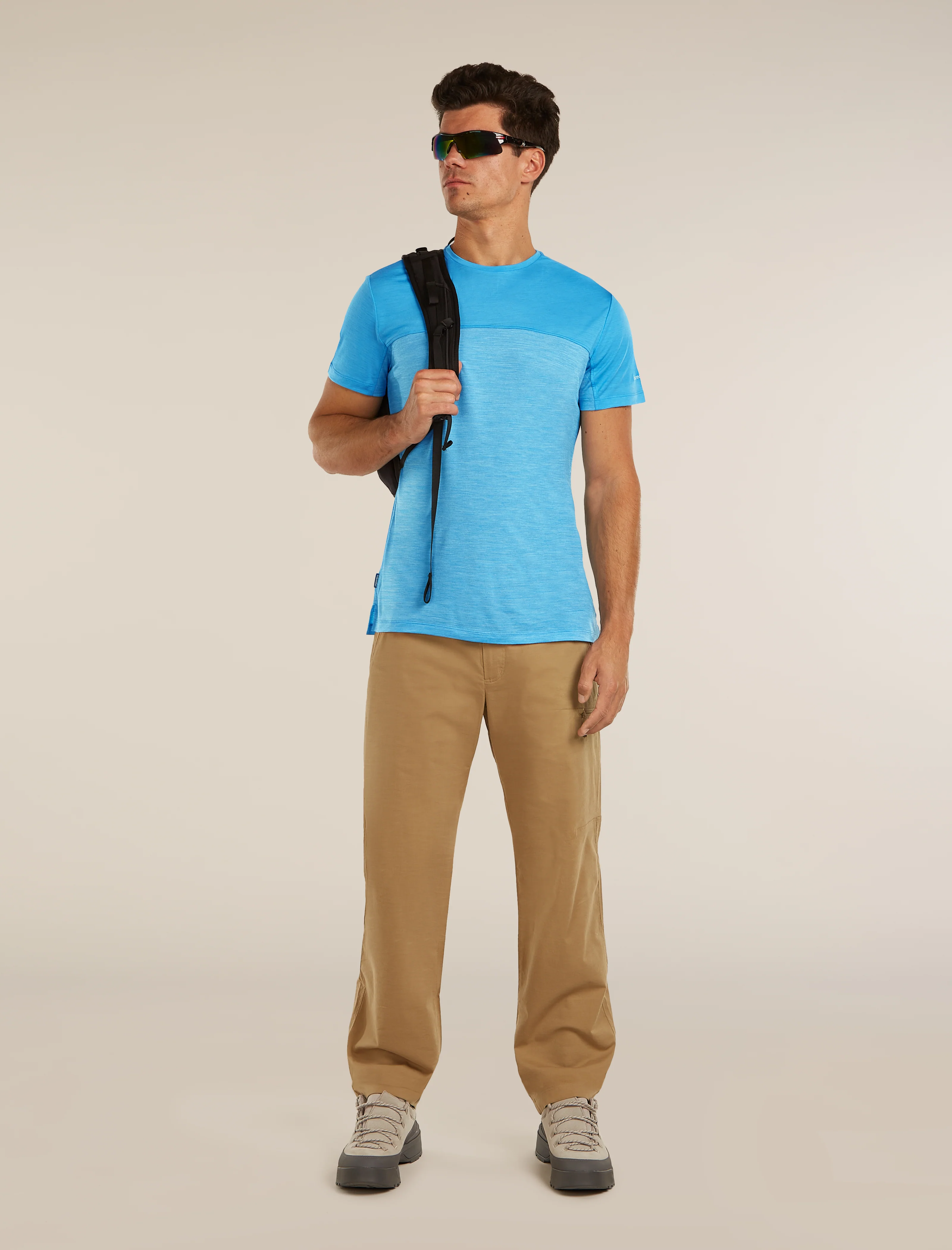 Men's Merino Blend 125 Cool-Lite™ Sphere Short Sleeve Tee Colour Block - Image 4