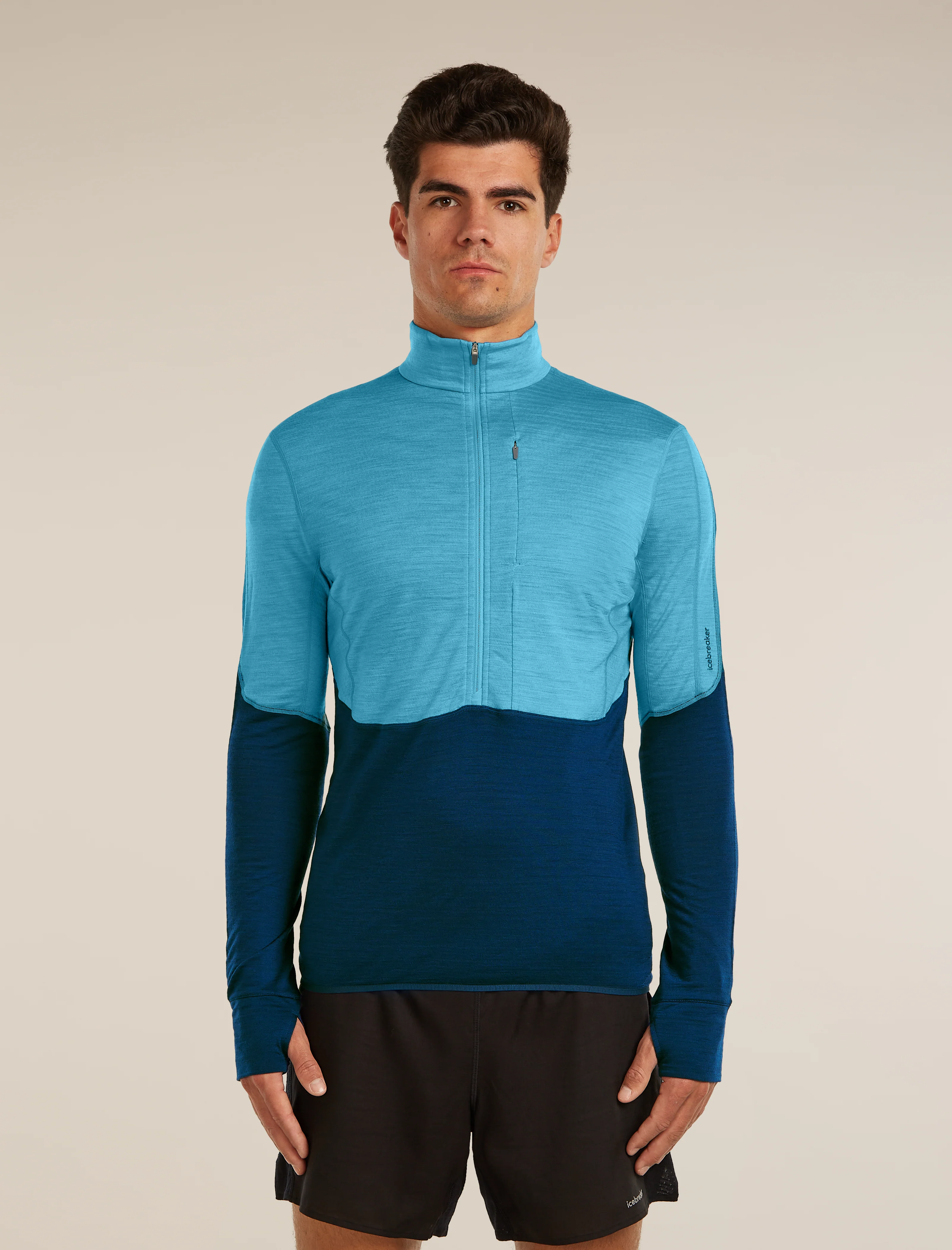 Men's Merino Blend 200 RealFleece™ Descender Long Sleeve Half Zip