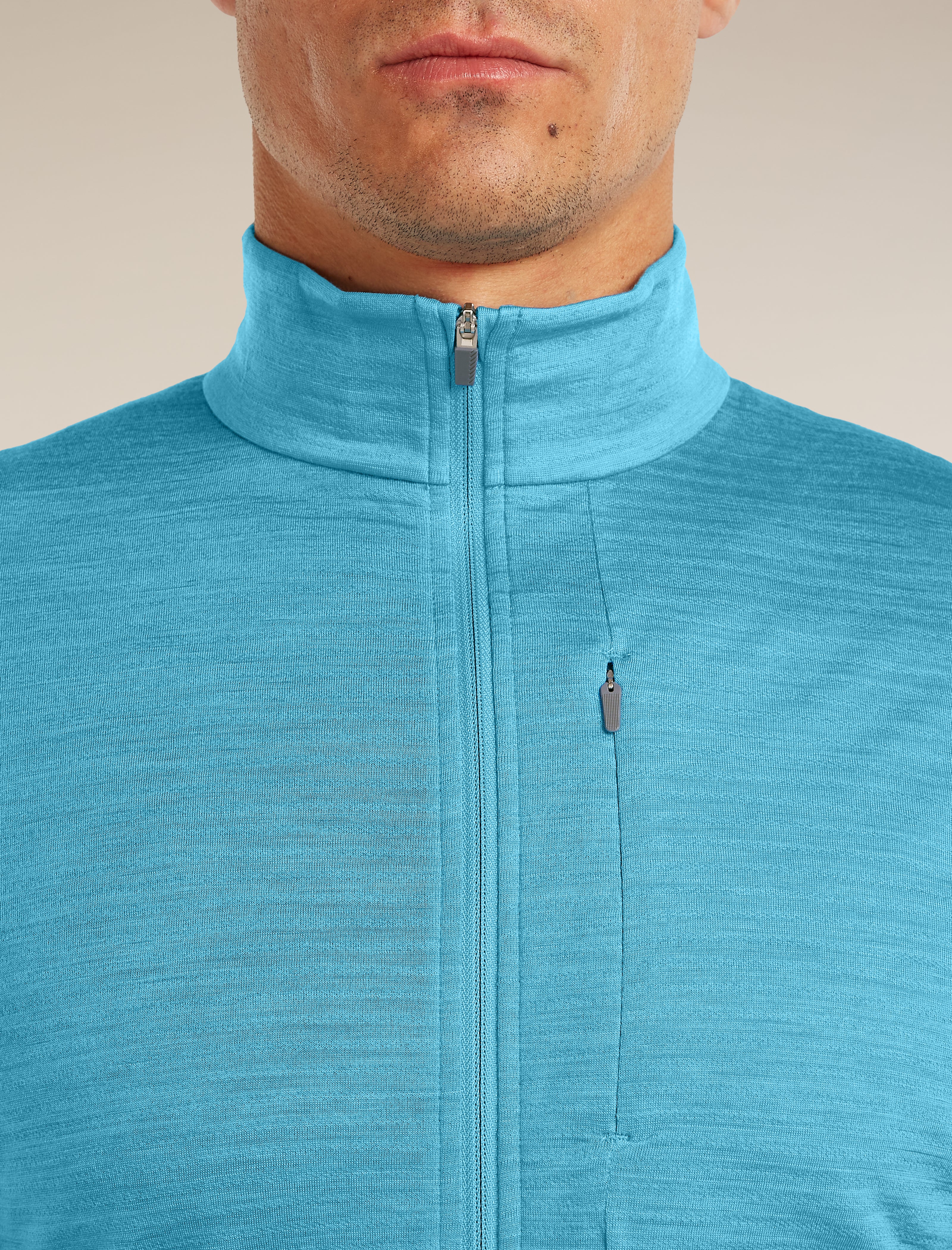 Men's Merino Blend 200 RealFleece™ Descender Long Sleeve Half Zip - Image 6