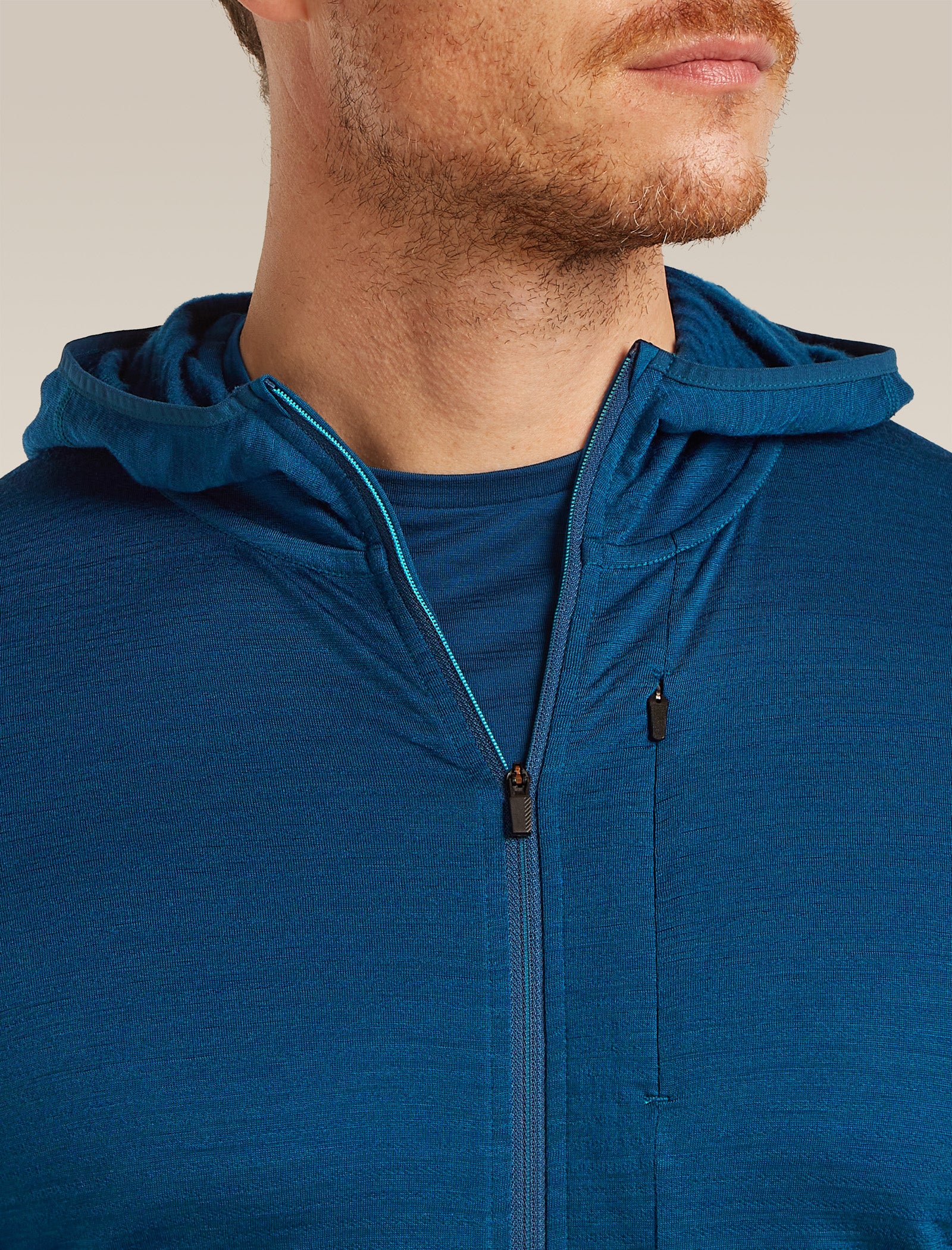 Men's Merino Blend 200 RealFleece™ Descender Long Sleeve Zip Hoodie - Image 6