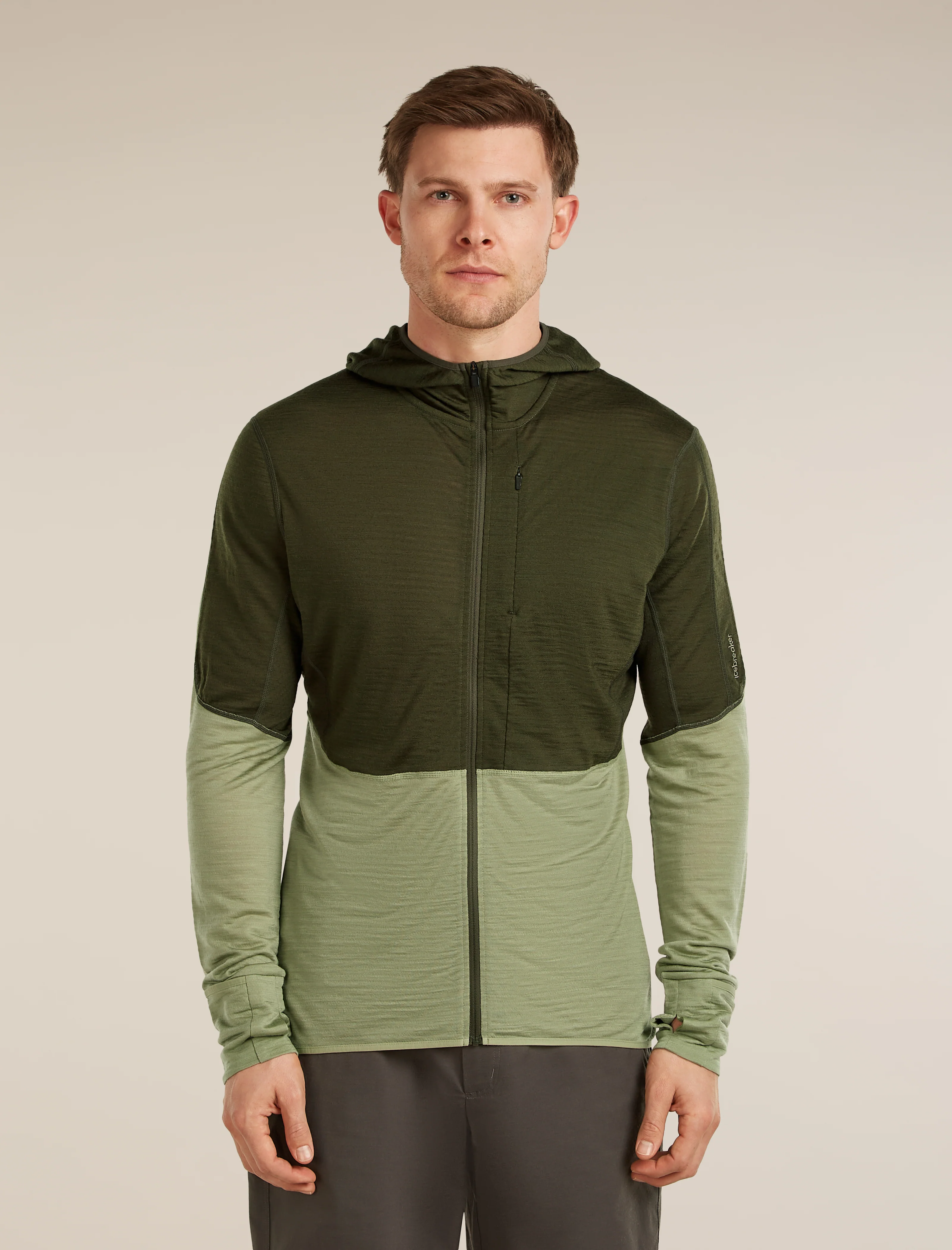 Men's Merino Blend 200 RealFleece™ Descender Long Sleeve Zip Hoodie