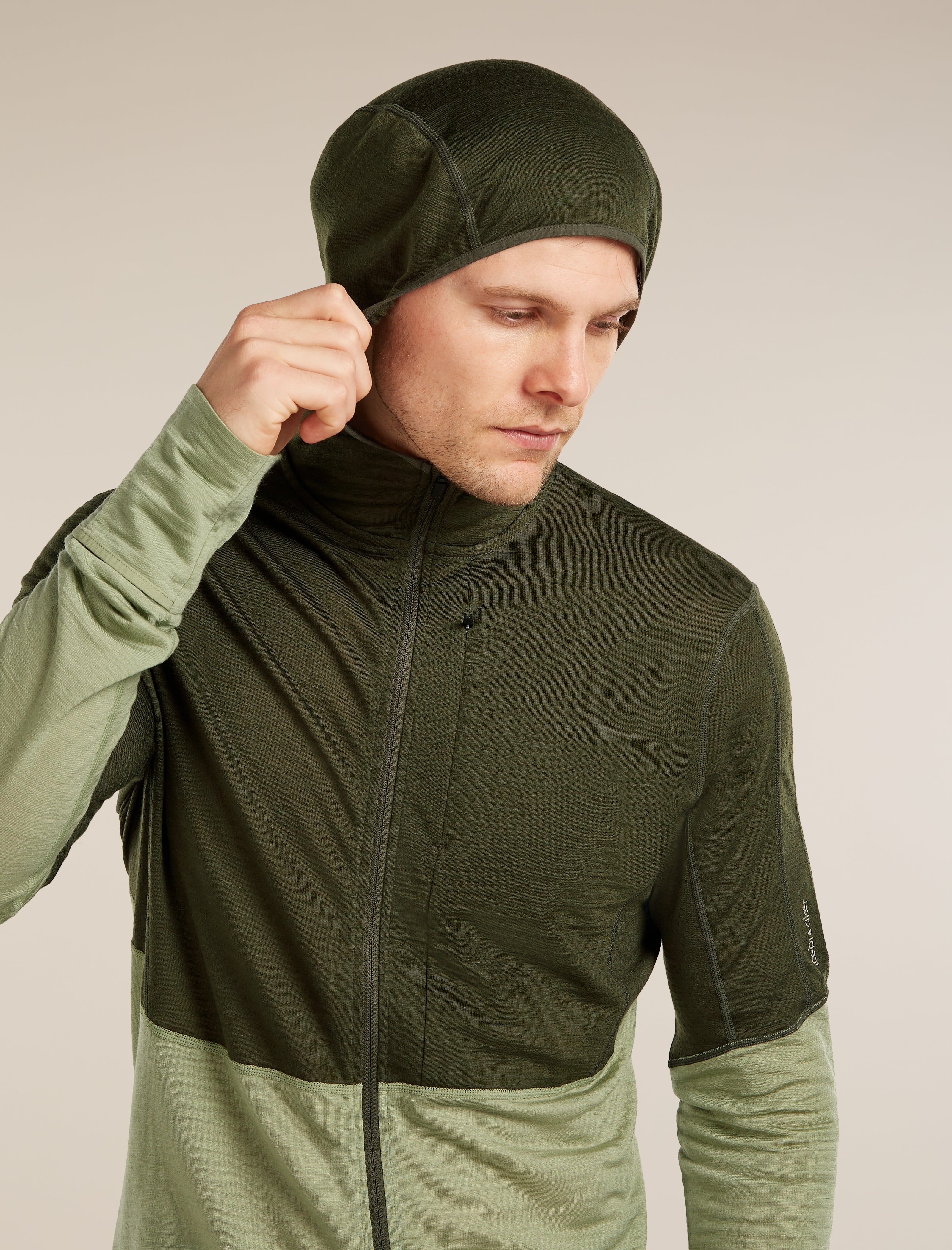 Men's Merino Blend 200 RealFleece™ Descender Long Sleeve Zip Hoodie - Image 10