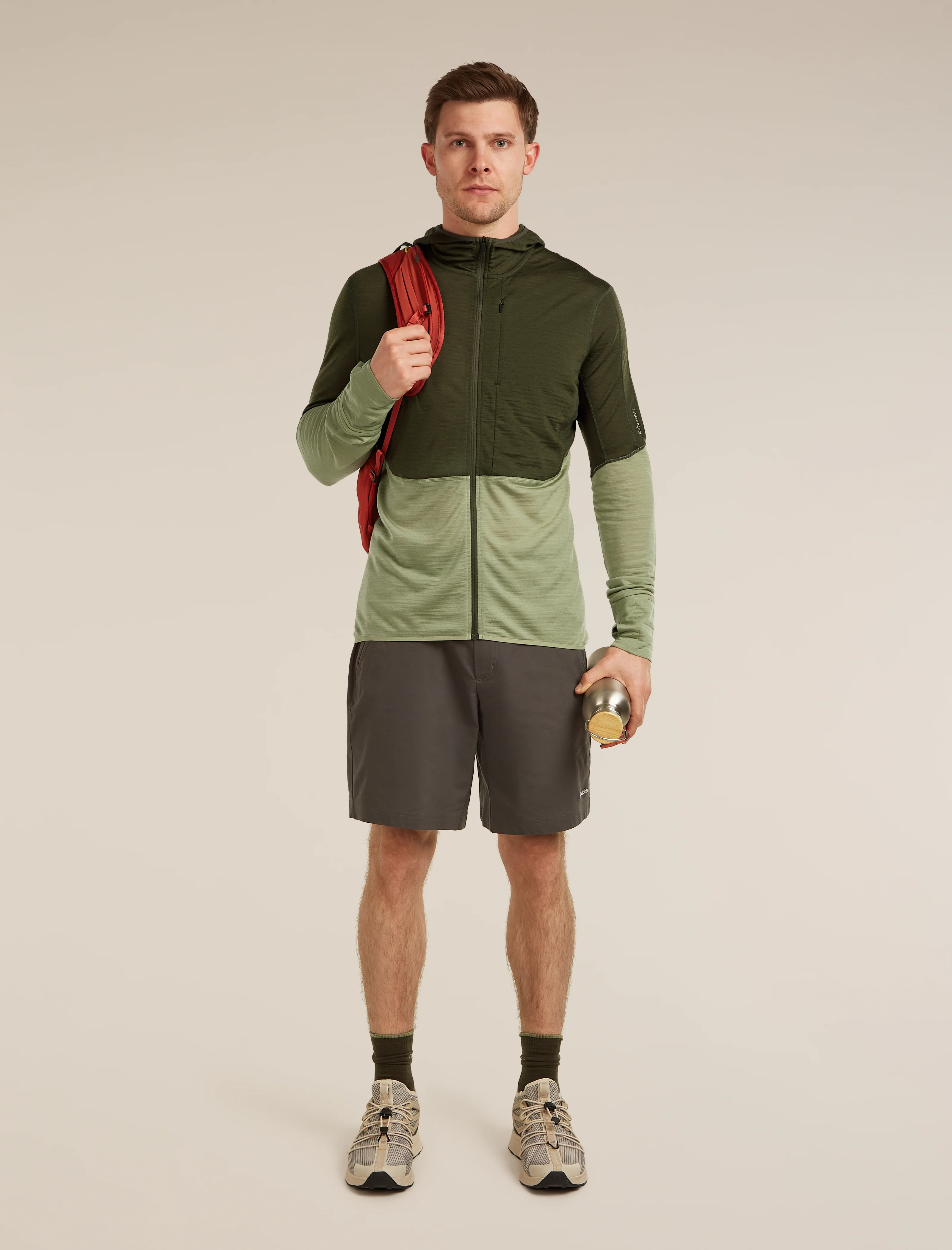 Men's Merino Blend 200 RealFleece™ Descender Long Sleeve Zip Hoodie - Image 4
