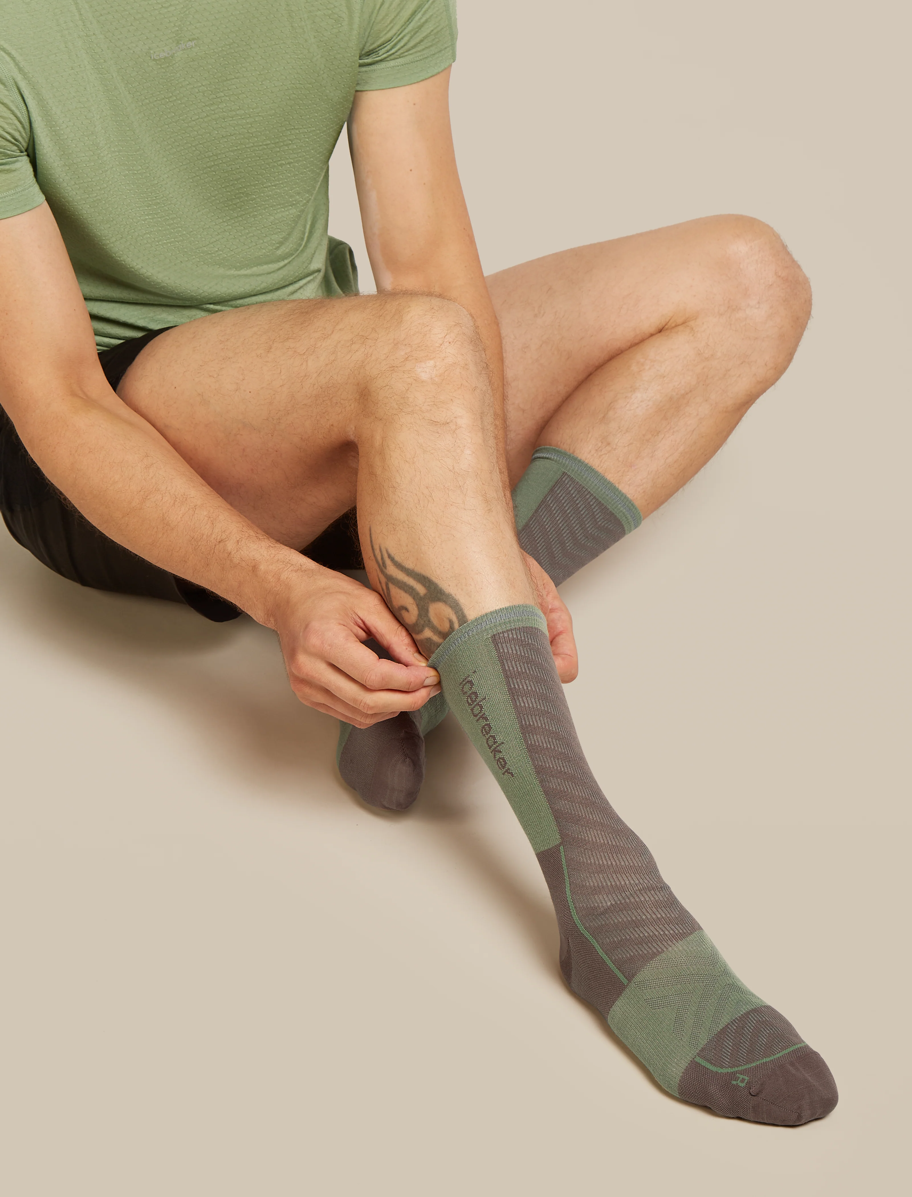Men's Merino Blend Run+ Ultralight Crew Socks - Image 7