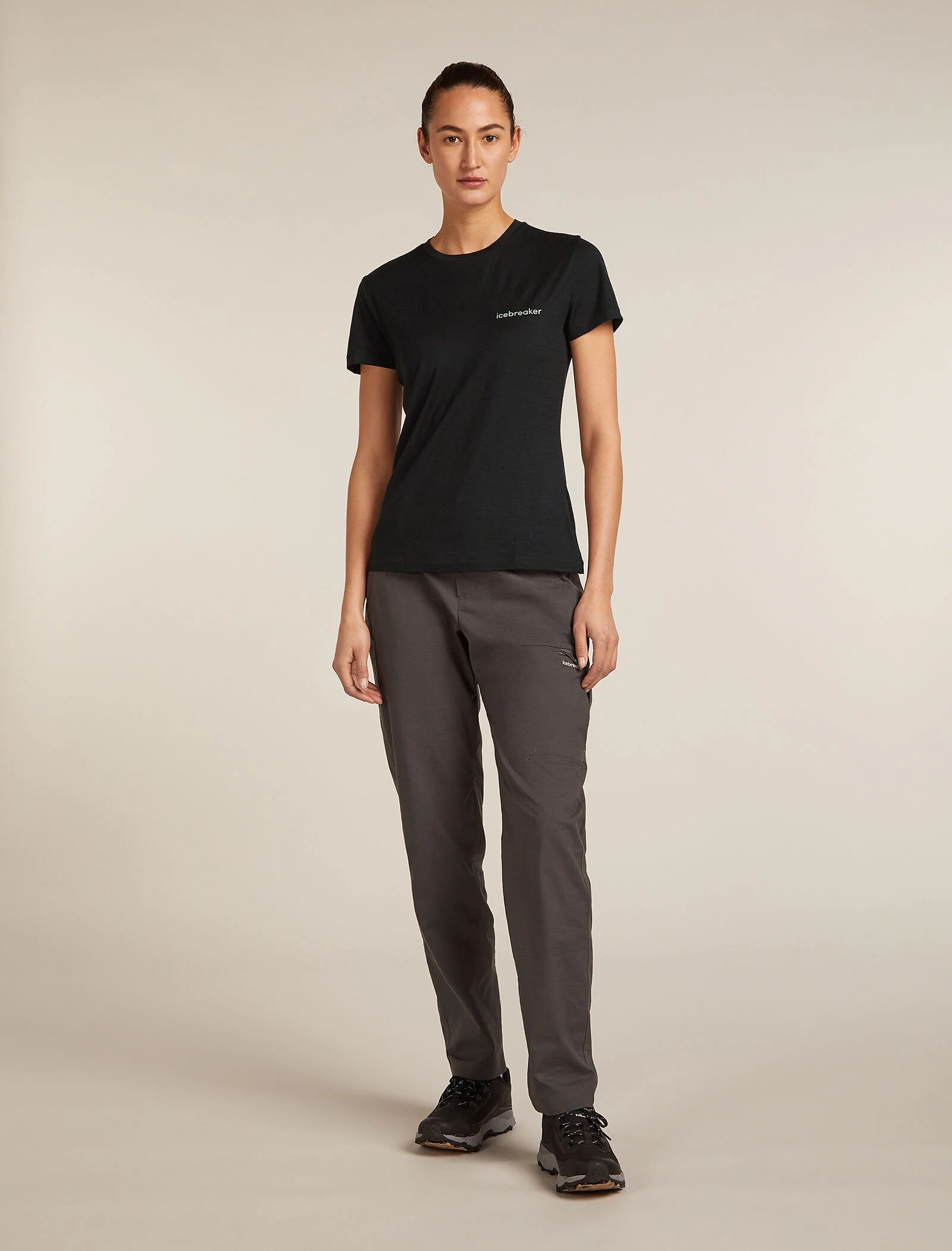 Women's Merino 150 Tech Lite Short Sleeve T-Shirt IB Wordmark - Image 3