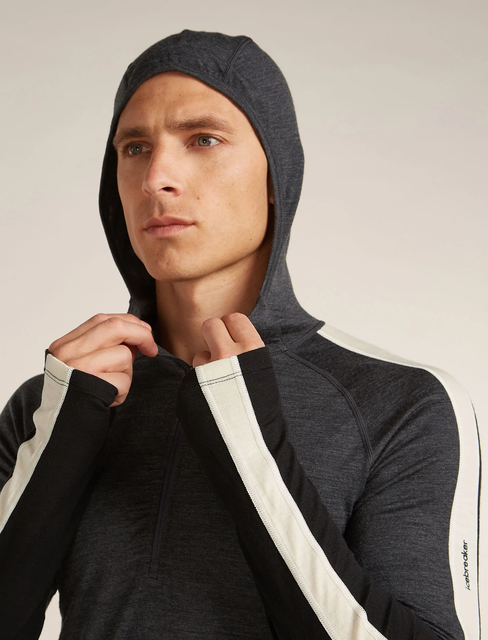 Men's Merino 200 Oasis+ Long Sleeve Half Zip Thermal Hoodie - Image 8