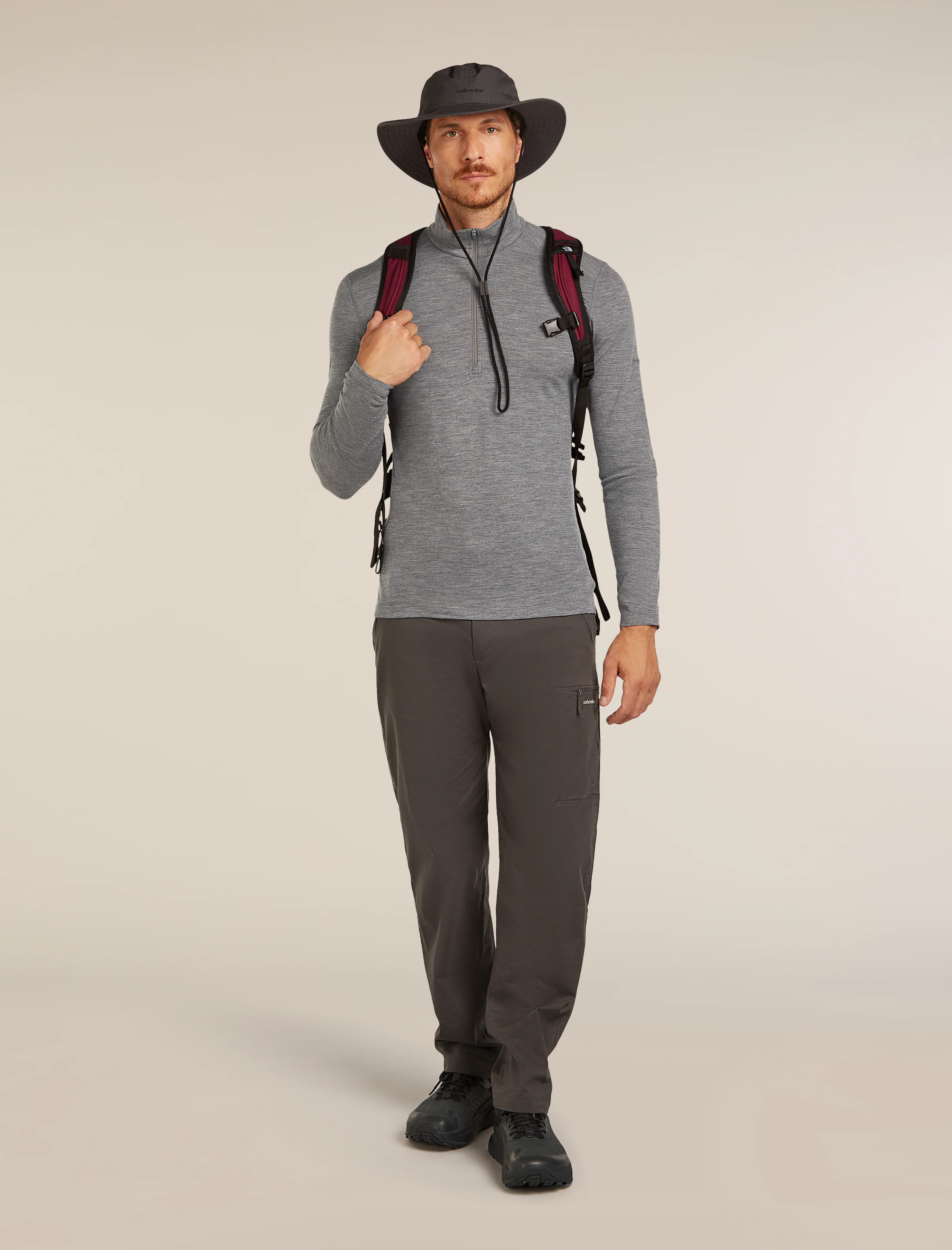 Men's Merino 200 Oasis Long Sleeve Half Zip Thermal Top - Image 4