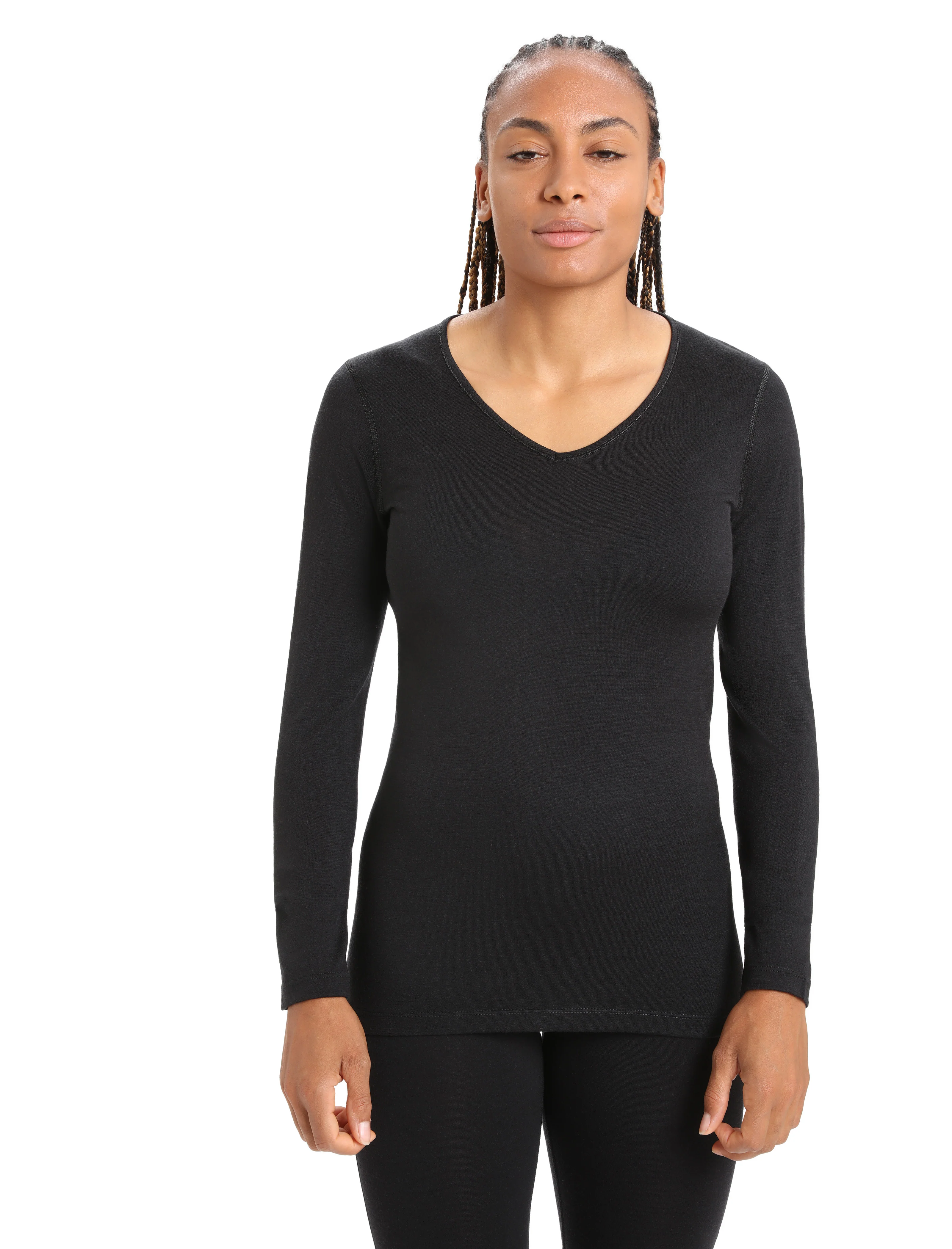 Women's Merino 200 Oasis Long Sleeve V Neck Thermal Top - Image 6