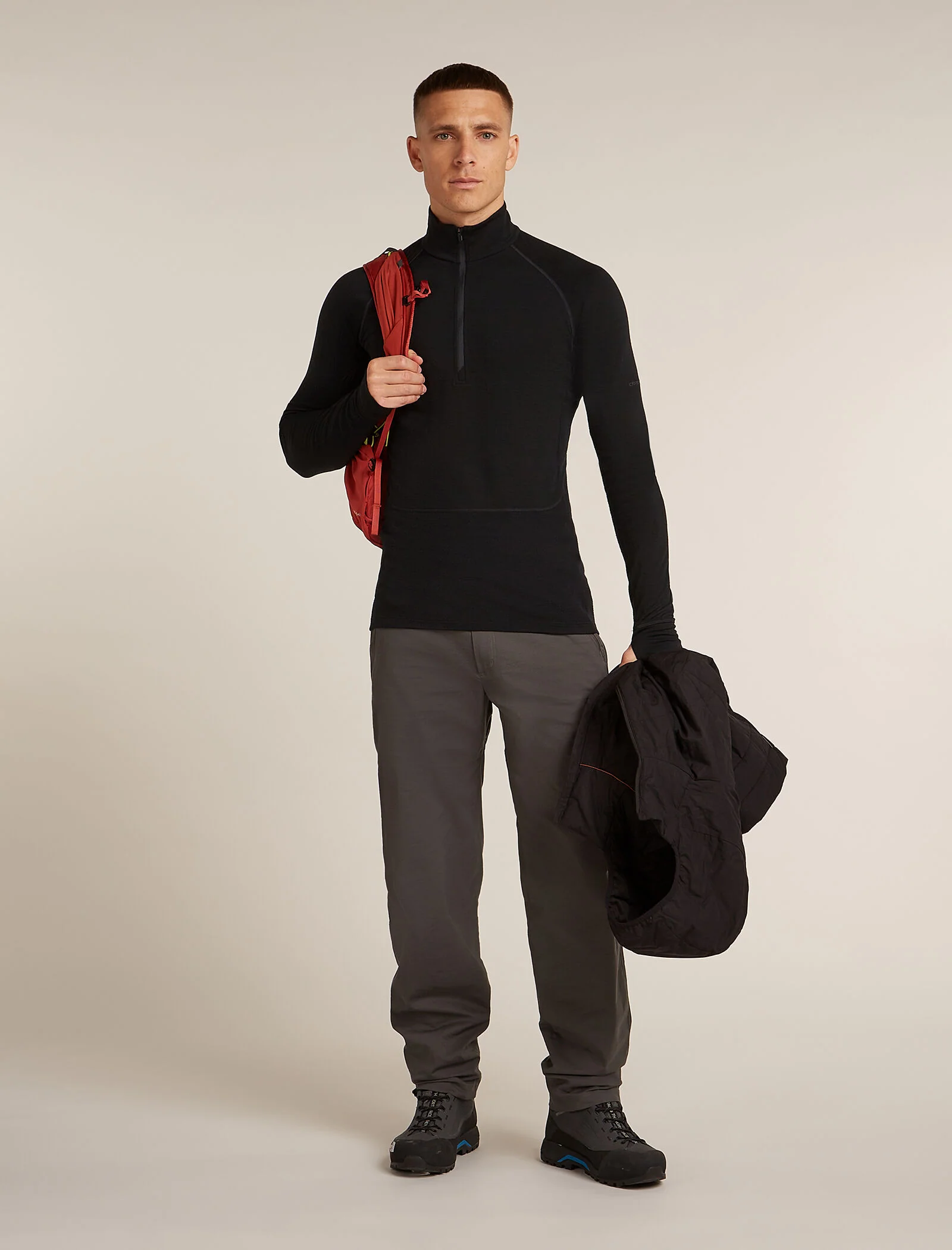 Men's Merino 200 ZoneKnit™ Long Sleeve Half Zip Thermal Top - Image 4
