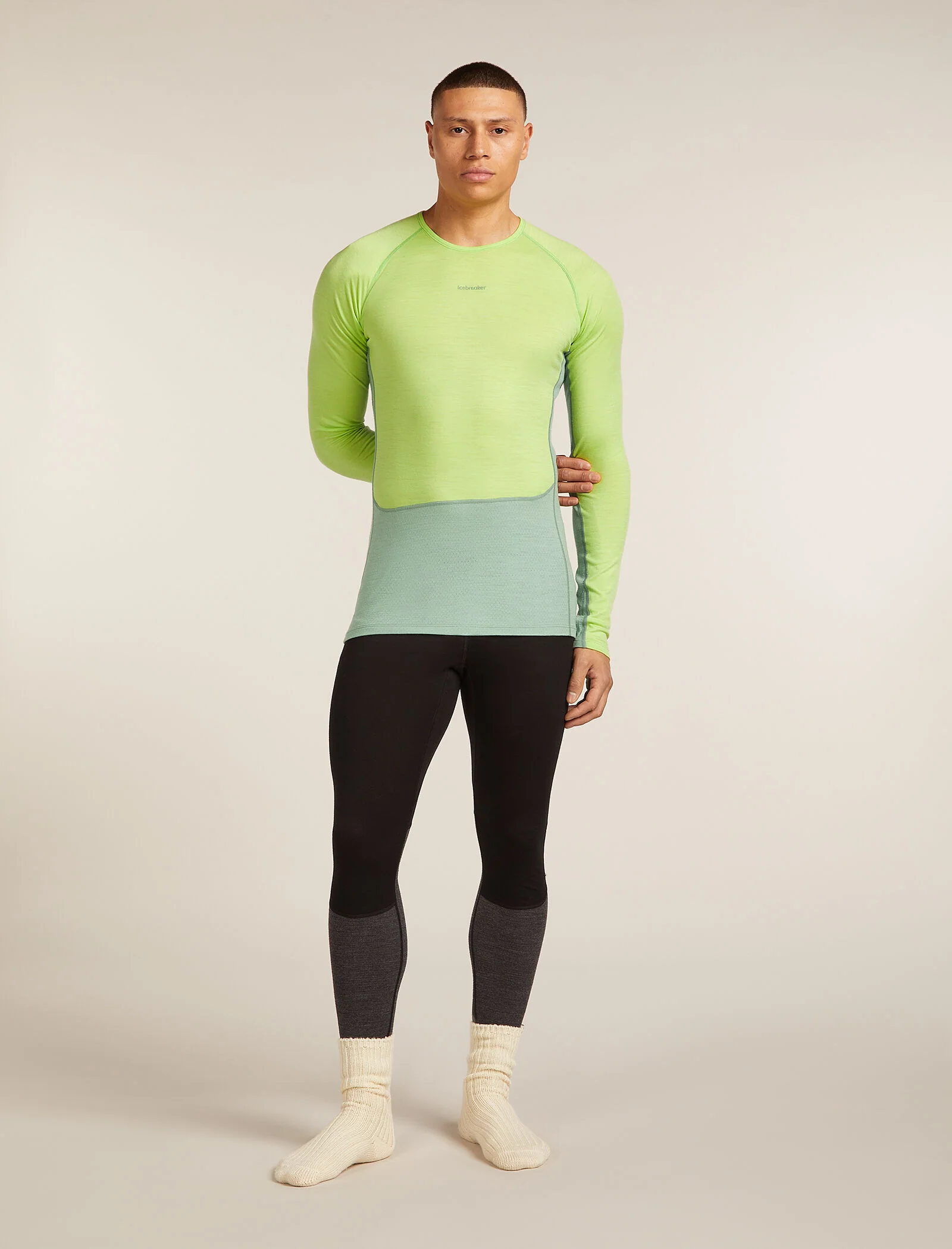 Men's Merino 200 ZoneKnit™ Long Sleeve Crewe Thermal Top - Image 9