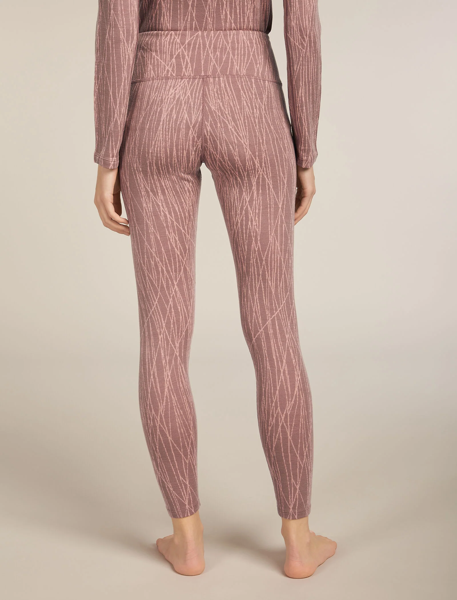Women's Merino 260 Tech Vertex High Rise Thermal Leggings Delta Lines - Image 2