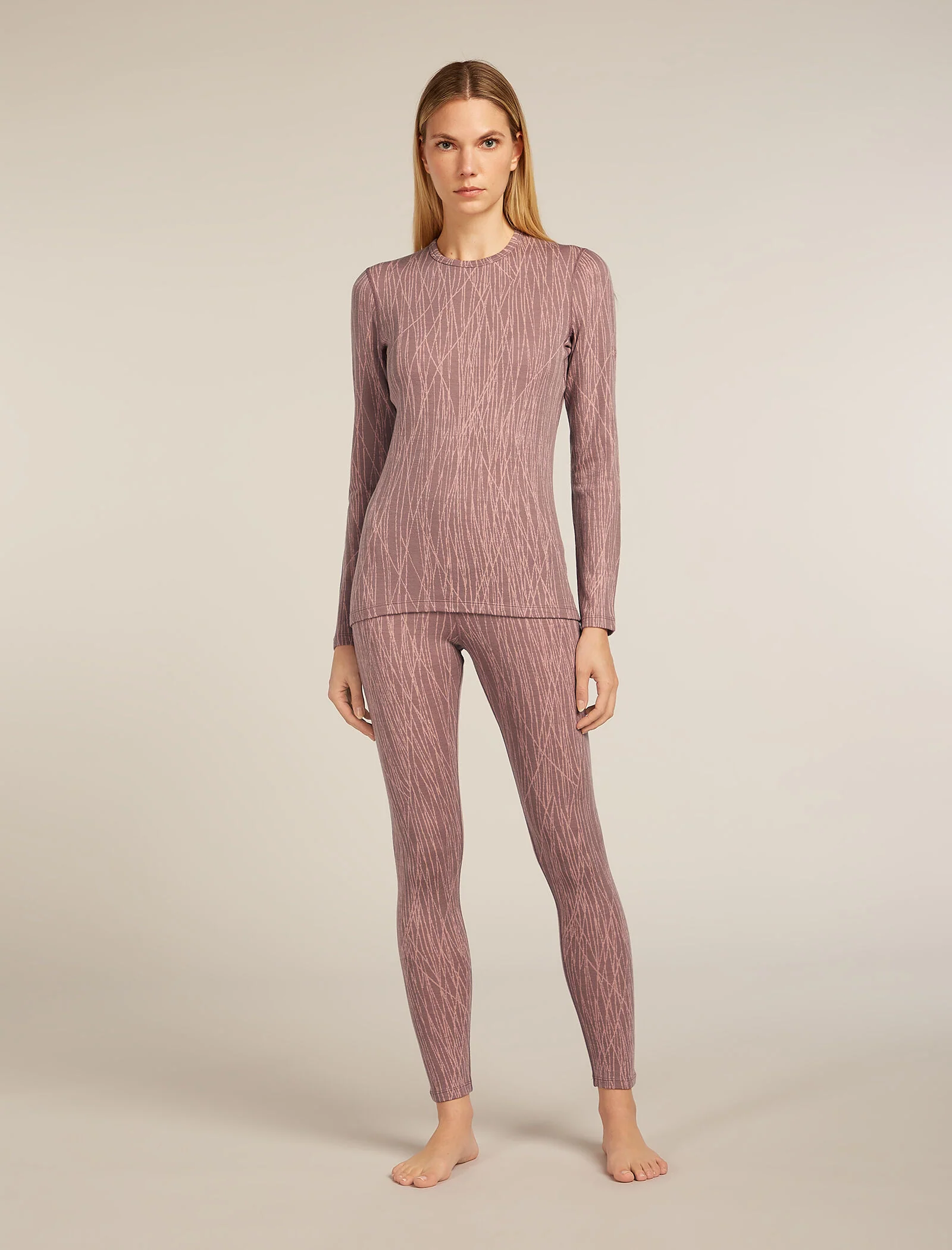 Women's Merino 260 Tech Vertex High Rise Thermal Leggings Delta Lines - Image 3