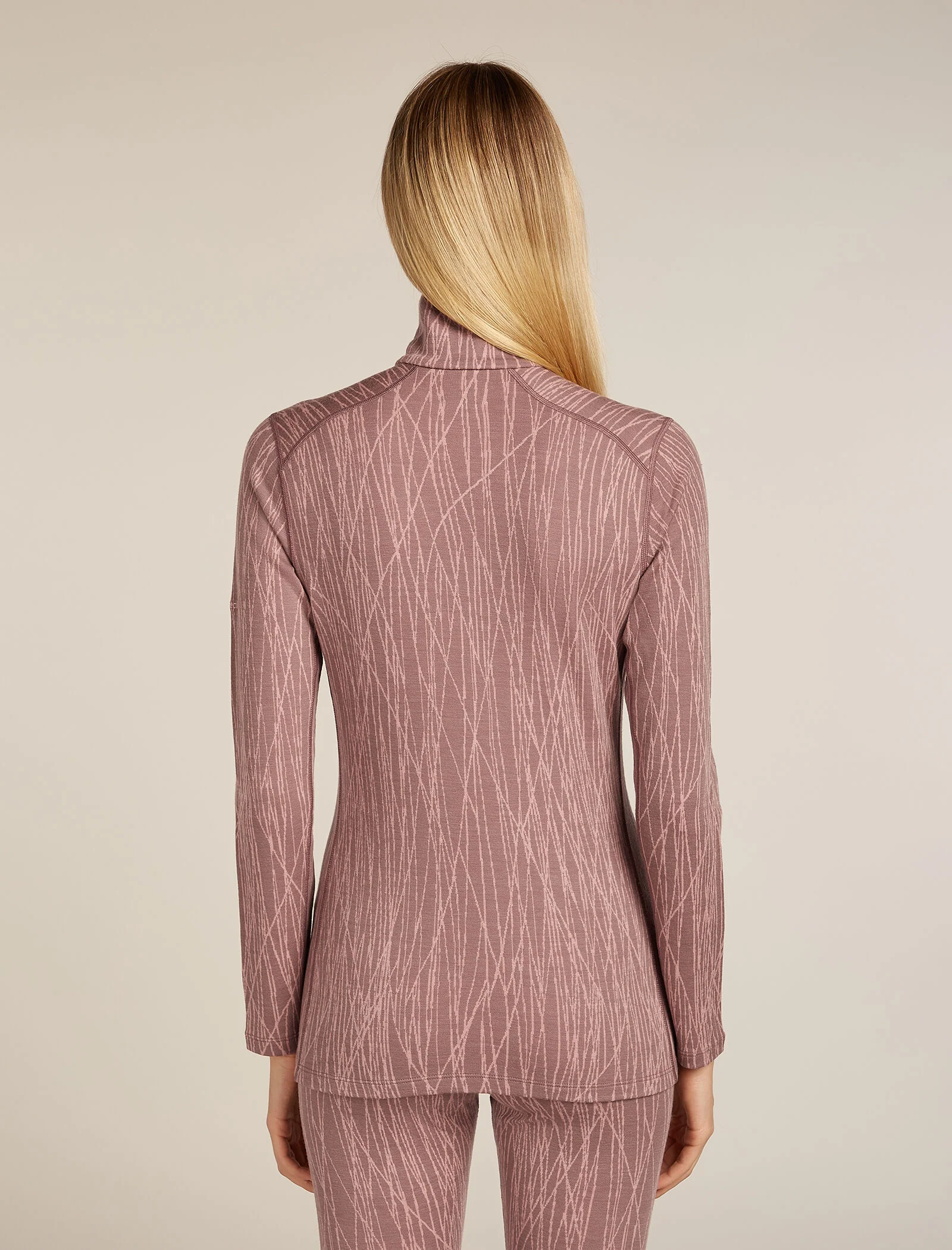 Women's Merino 260 Tech Vertex Long Sleeve Half Zip Thermal Top Delta Lines - Image 2