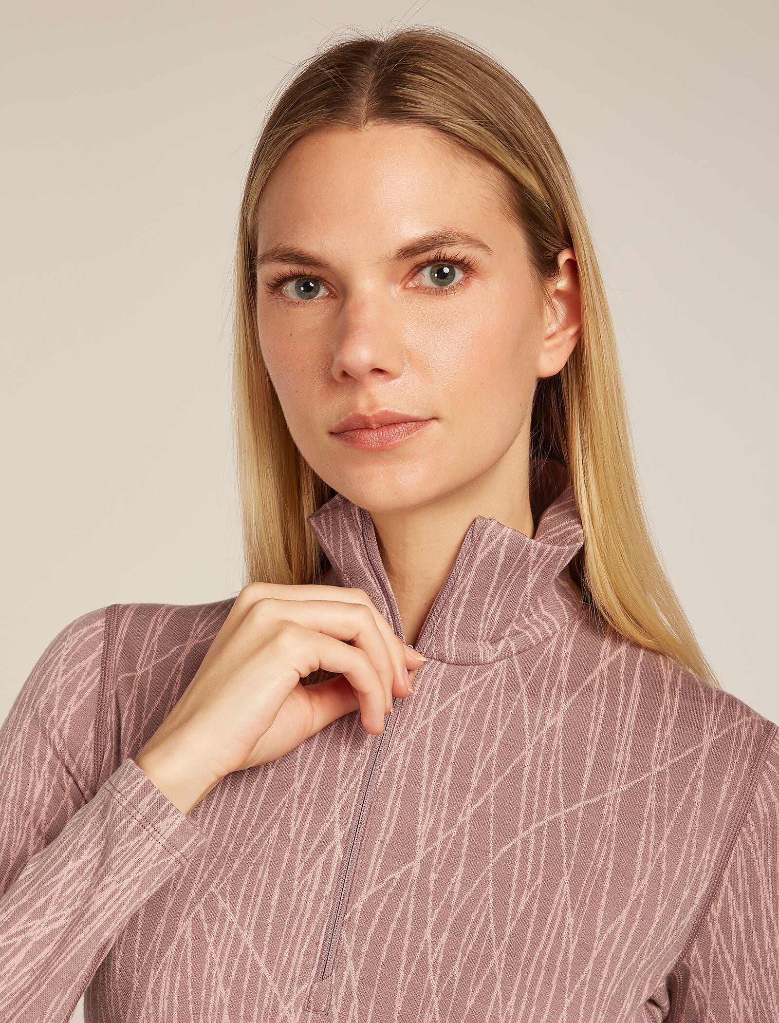 Women's Merino 260 Tech Vertex Long Sleeve Half Zip Thermal Top Delta Lines - Image 7