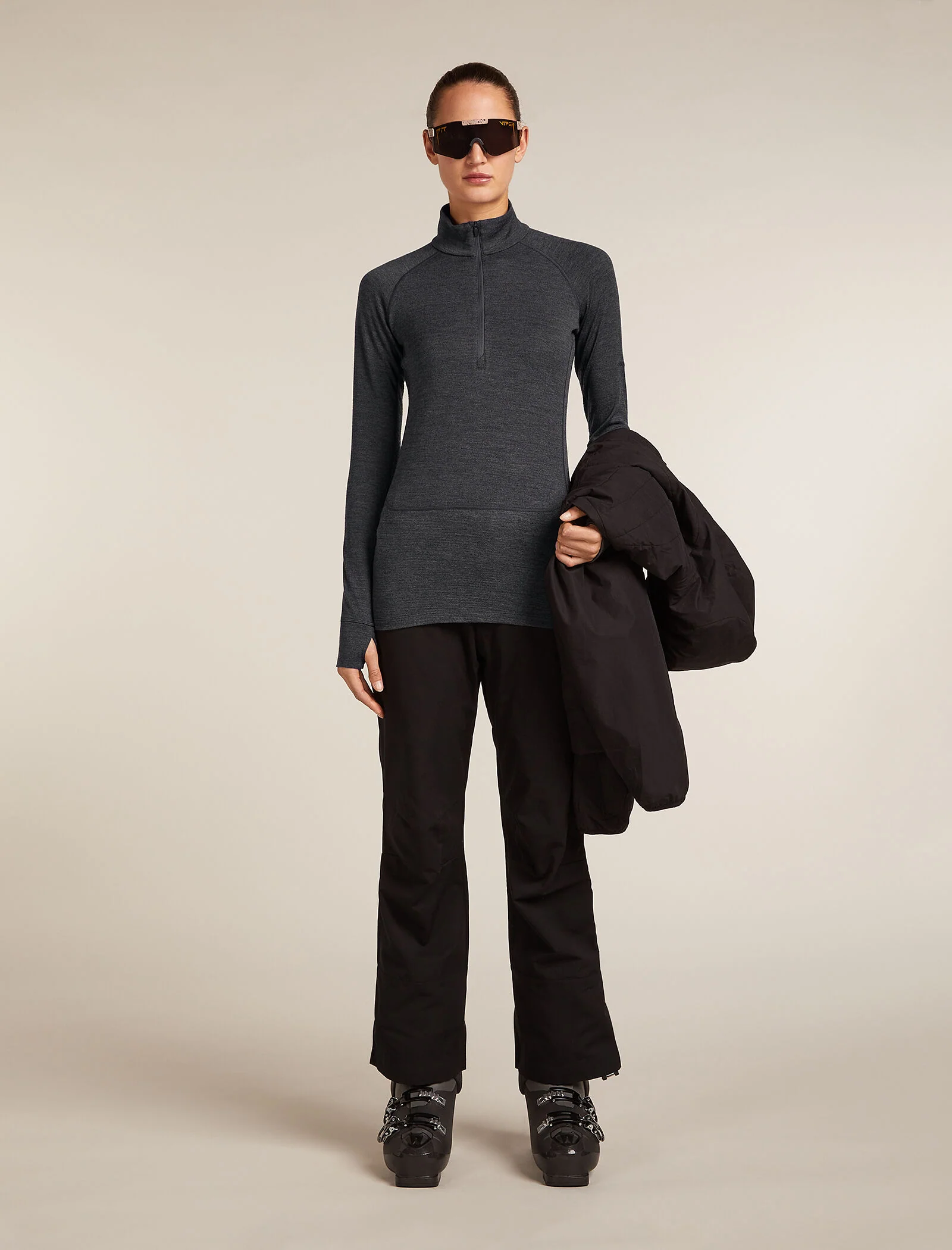 Women's Merino 260 ZoneKnit™ Long Sleeve Half Zip Thermal Top - Image 4