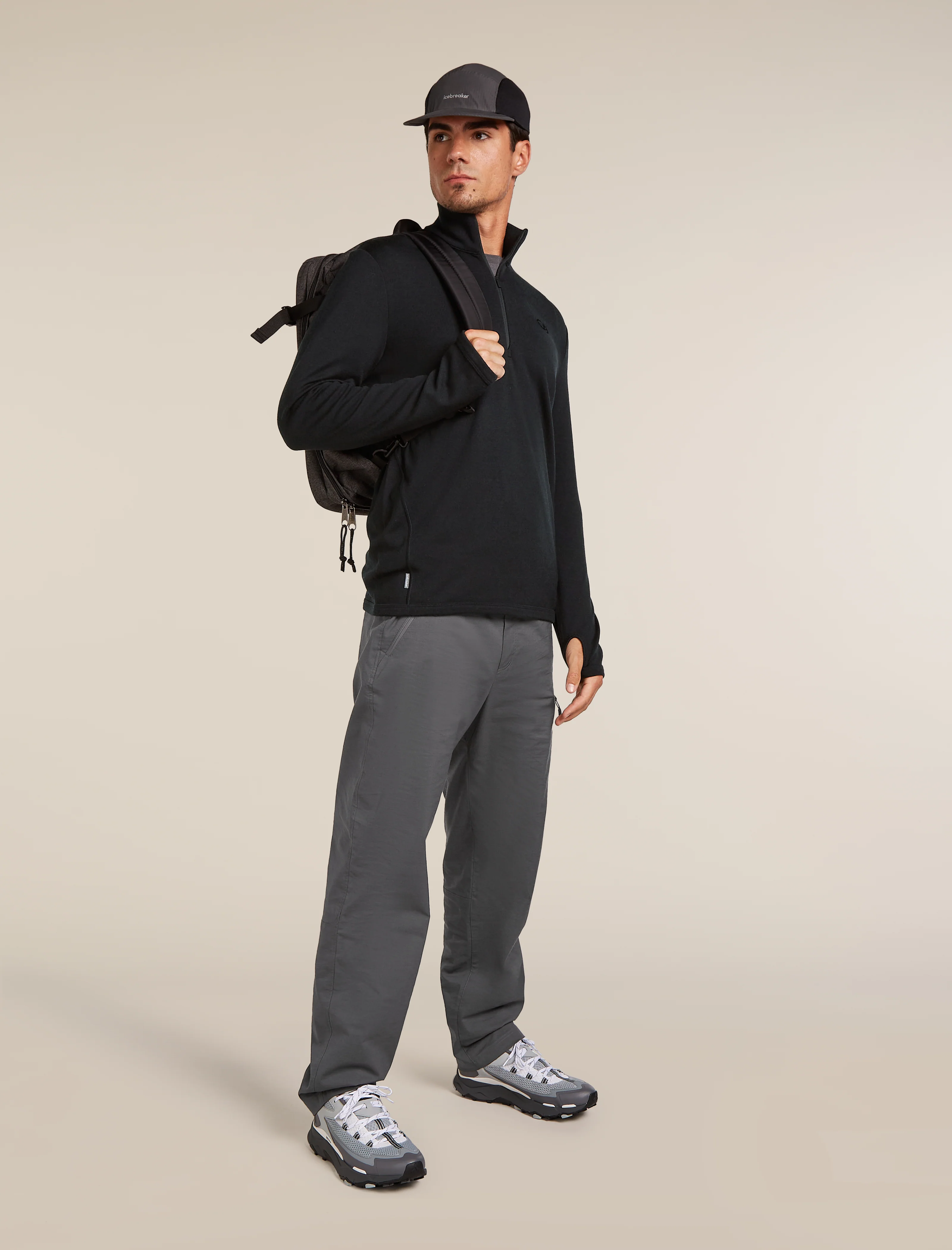 Men's Merino 300 Original Long Sleeve Half Zip Top - Image 4