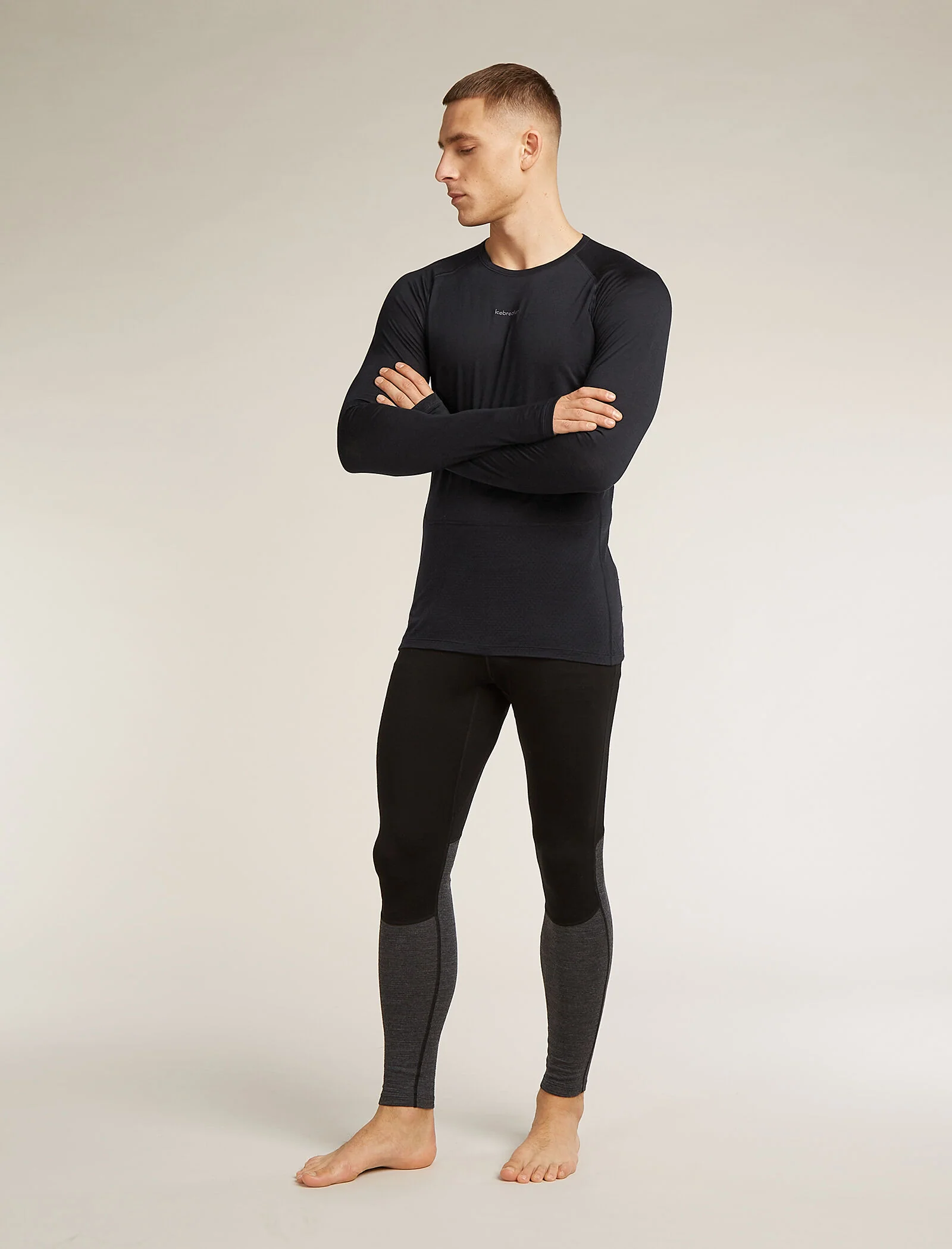 Men's Merino Blend 125 ZoneKnit™ Long Sleeve Crewe Thermal Top - Image 3