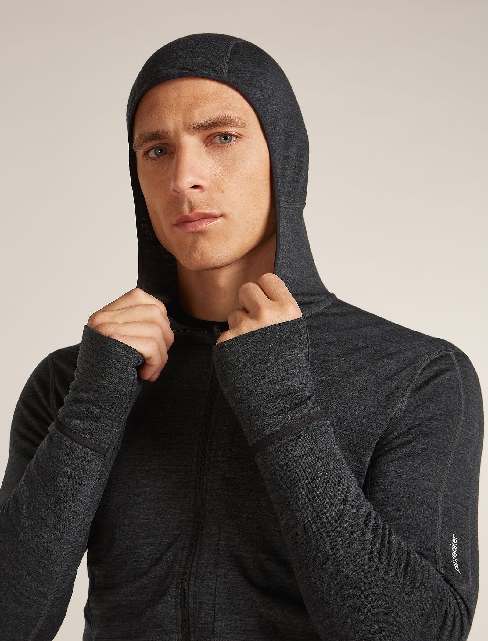 Men's Merino Blend 200 Realfleece™ Descender Long Sleeve Zip Hoodie - Image 8