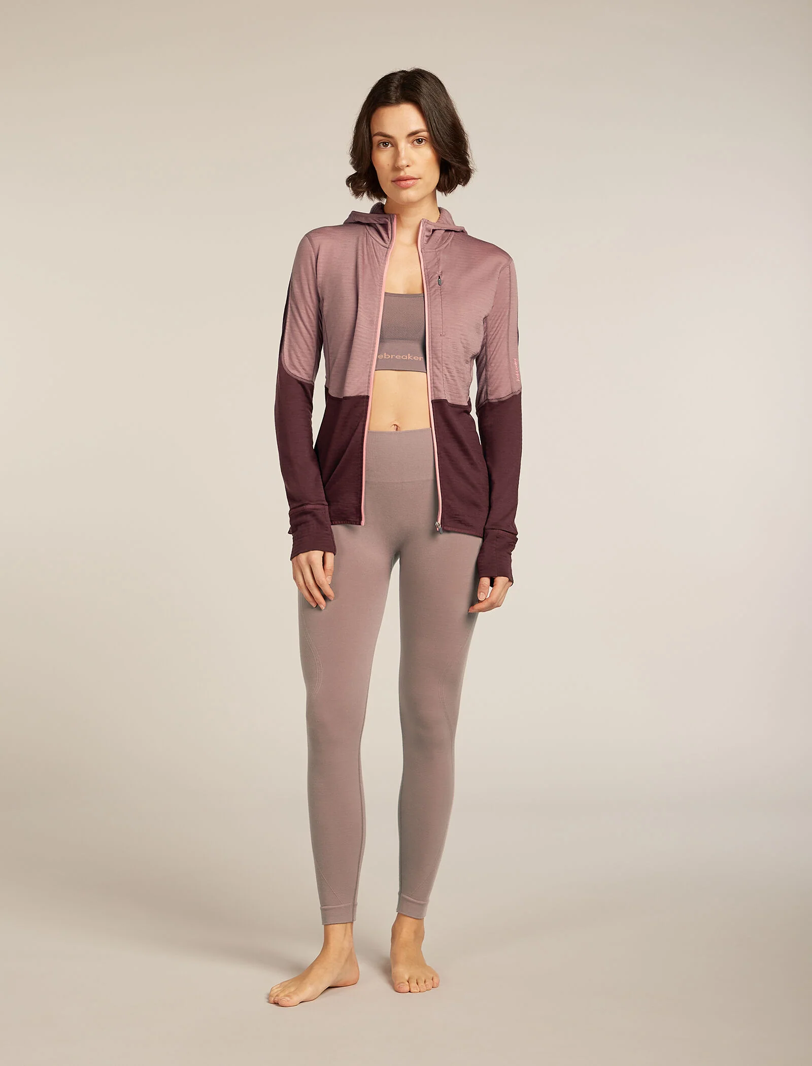 Women's Merino Blend 200 Realfleece™ Descender Long Sleeve Zip Hoodie - Image 3