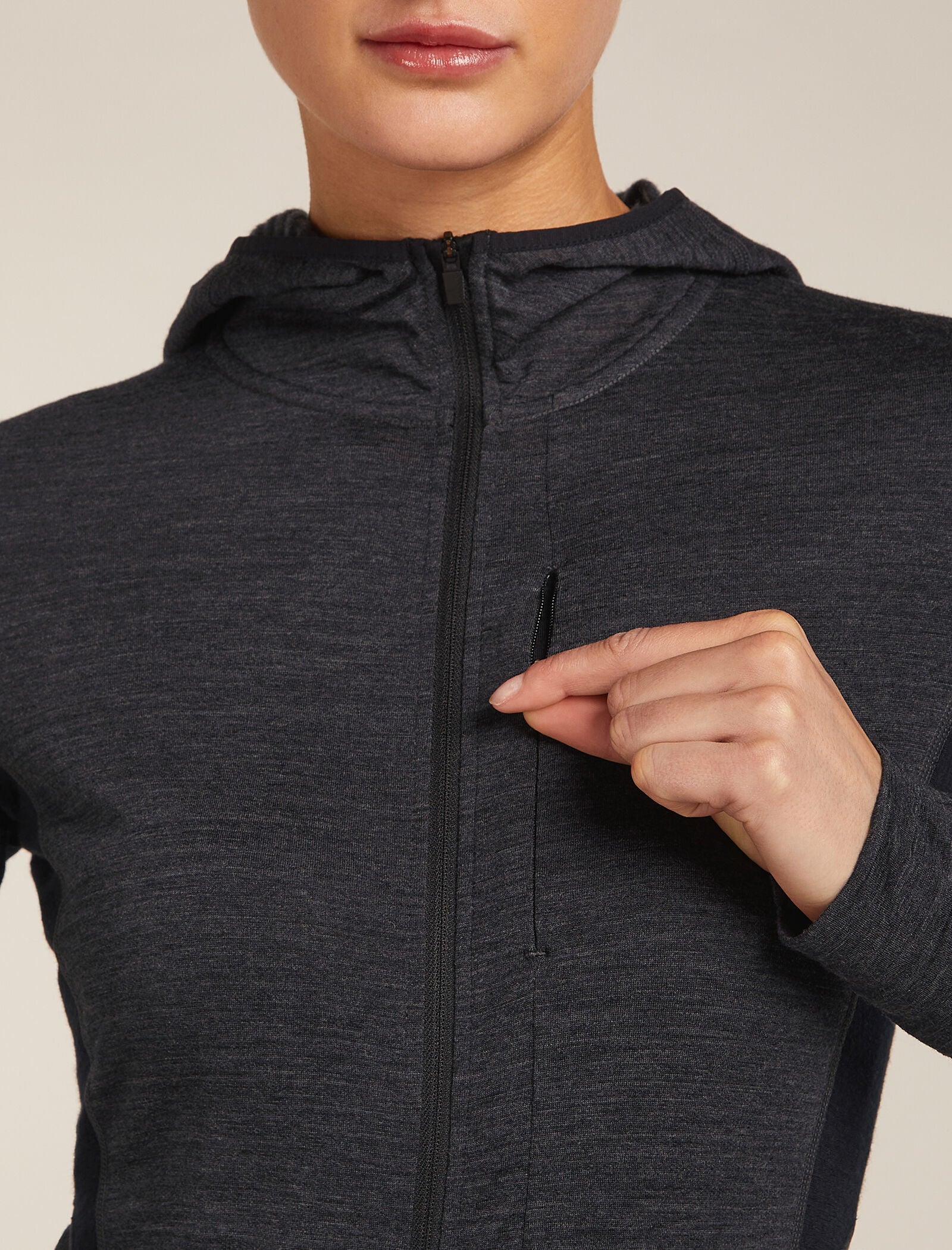 Women's Merino Blend 200 Realfleece™ Descender Long Sleeve Zip Hoodie - Image 9