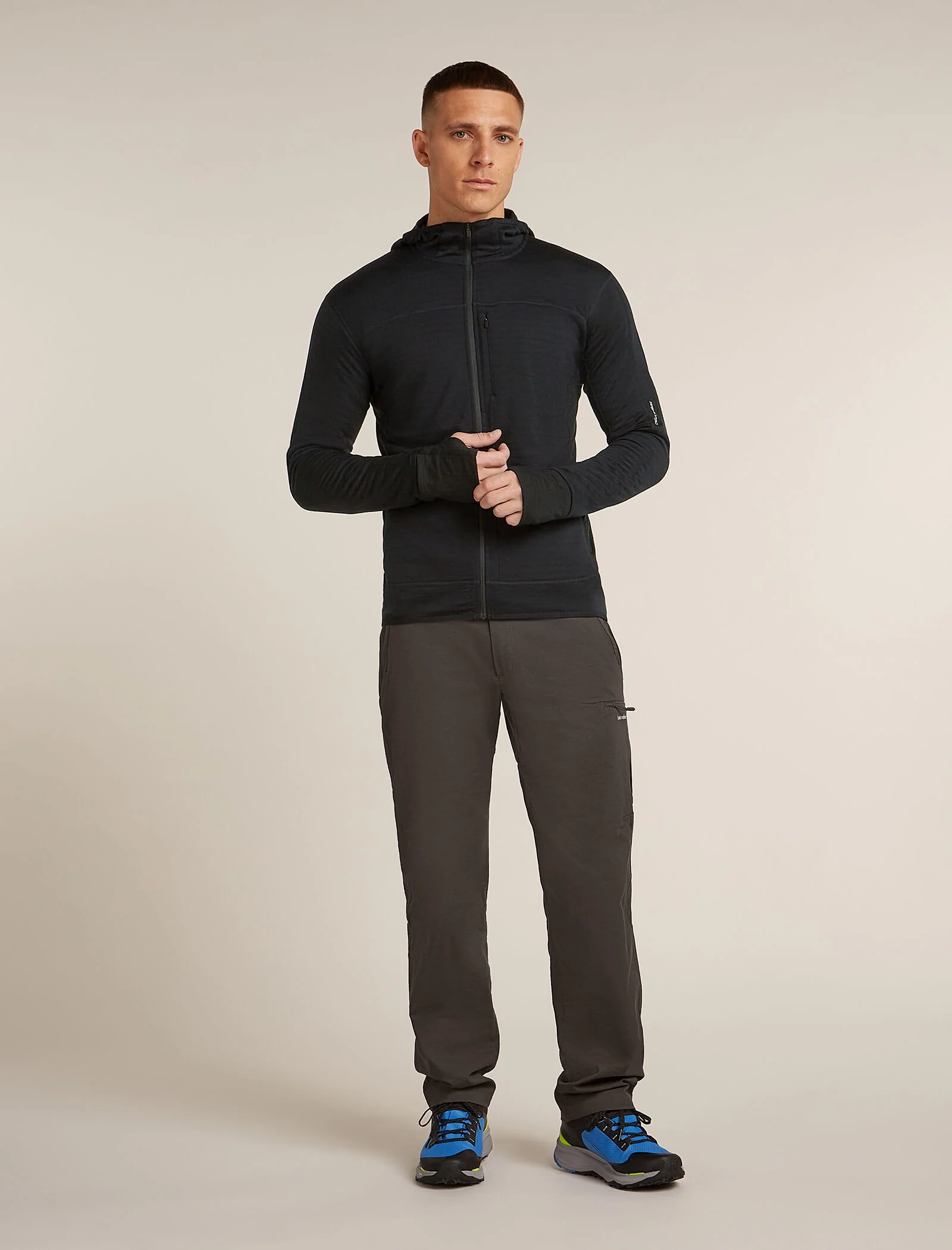 Men's Merino Blend 300 RealFleece™ Descender Long Sleeve Zip Hoodie - Image 3
