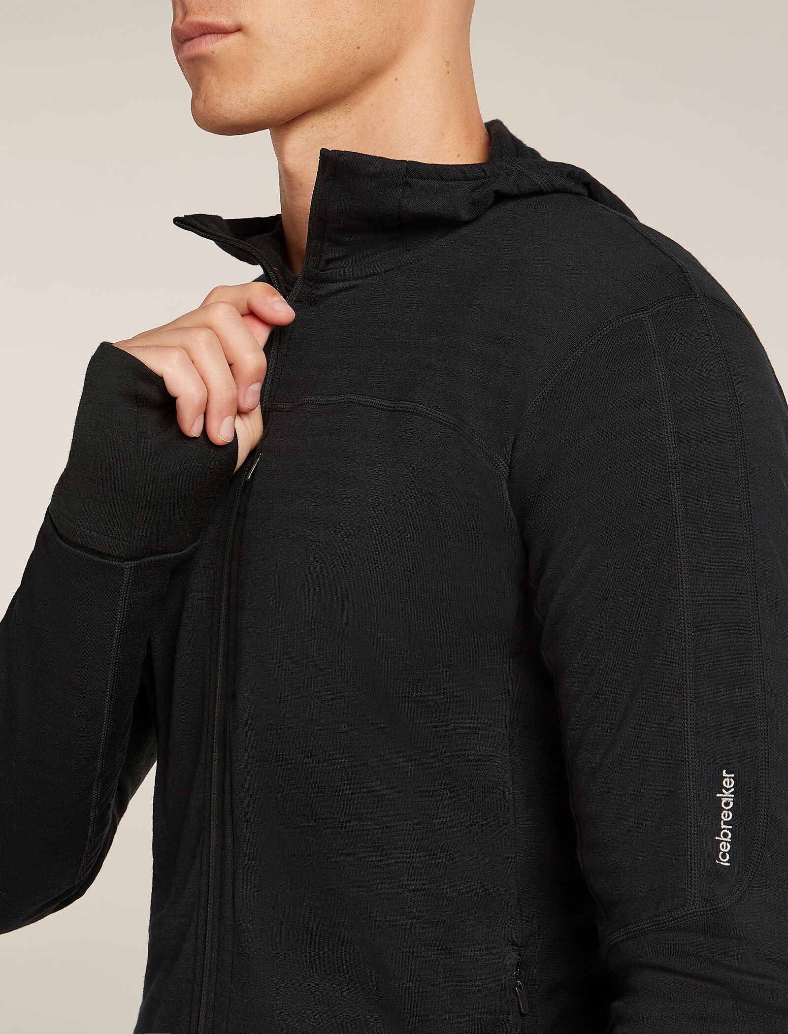 Men's Merino Blend 300 RealFleece™ Descender Long Sleeve Zip Hoodie - Image 6