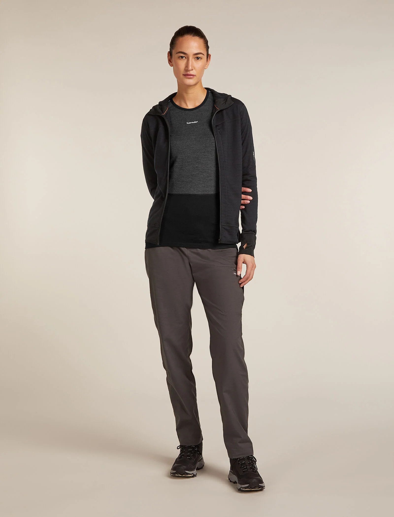 Women's Merino Blend 300 RealFleece™ Descender Long Sleeve Zip Hoodie - Image 3