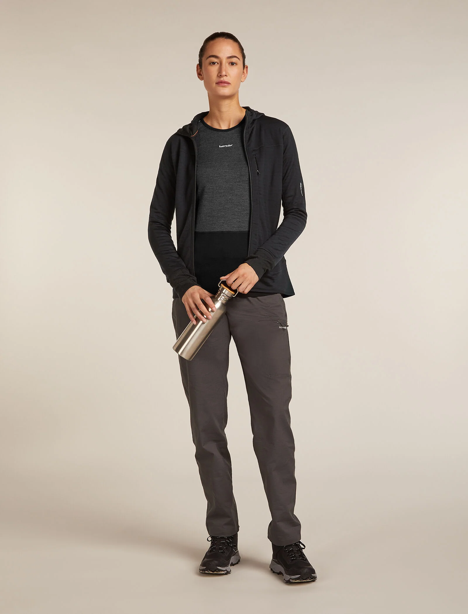 Women's Merino Blend 300 RealFleece™ Descender Long Sleeve Zip Hoodie - Image 4