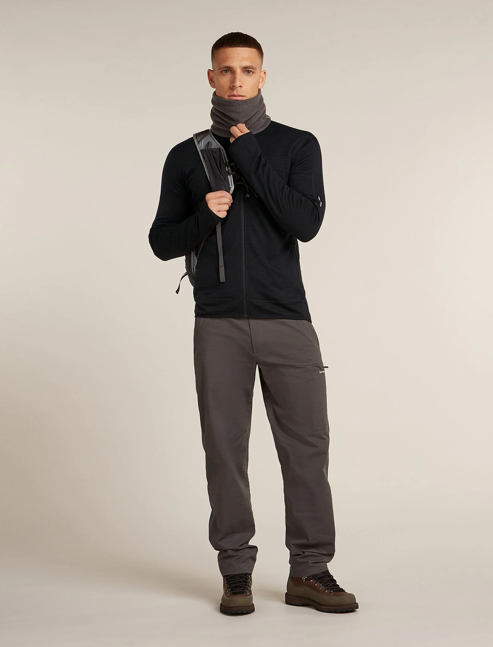 Men's Merino Blend 300 RealFleece™ Descender Long Sleeve Zip Jacket - Image 4